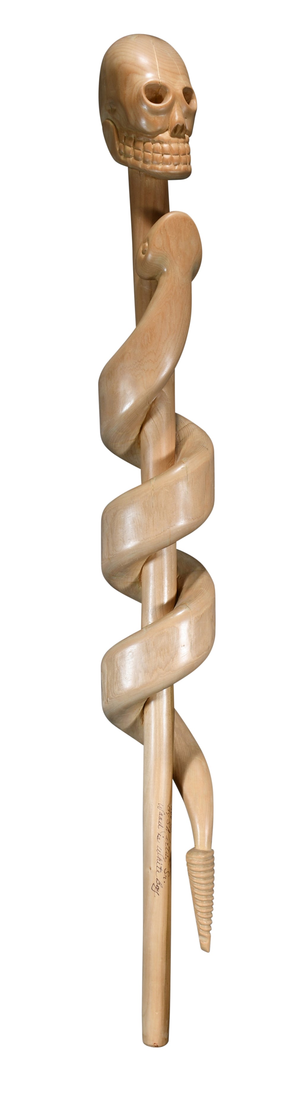 Sam Martin, Sr. Skull with Serpent Cane. (1 of 5)