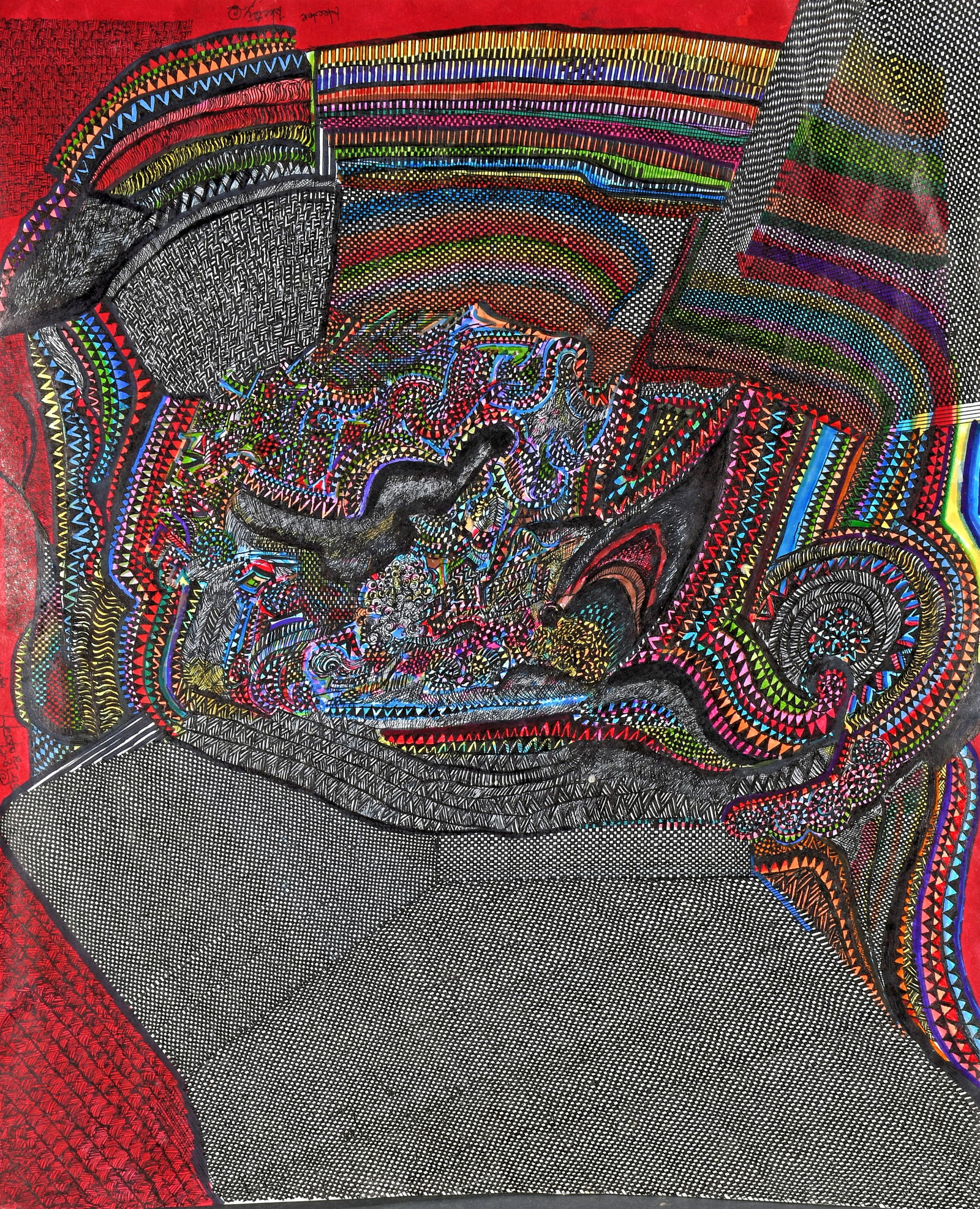 Hector Alonzo Benevides. Abstract Intricate Drawing. (1 of 2)