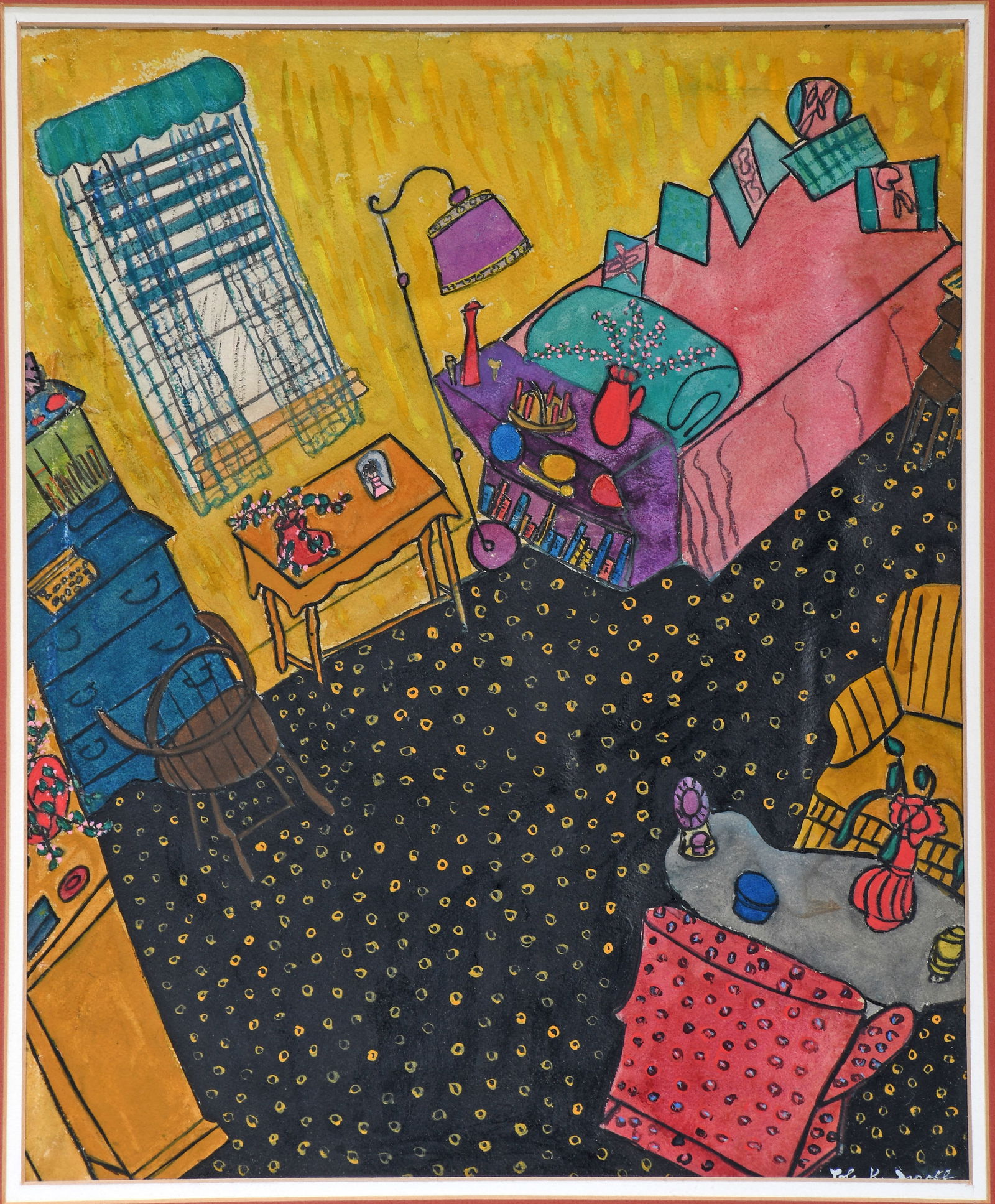 Lola K. Isroff. Birdseye View Of Bedroom. (1 of 3)