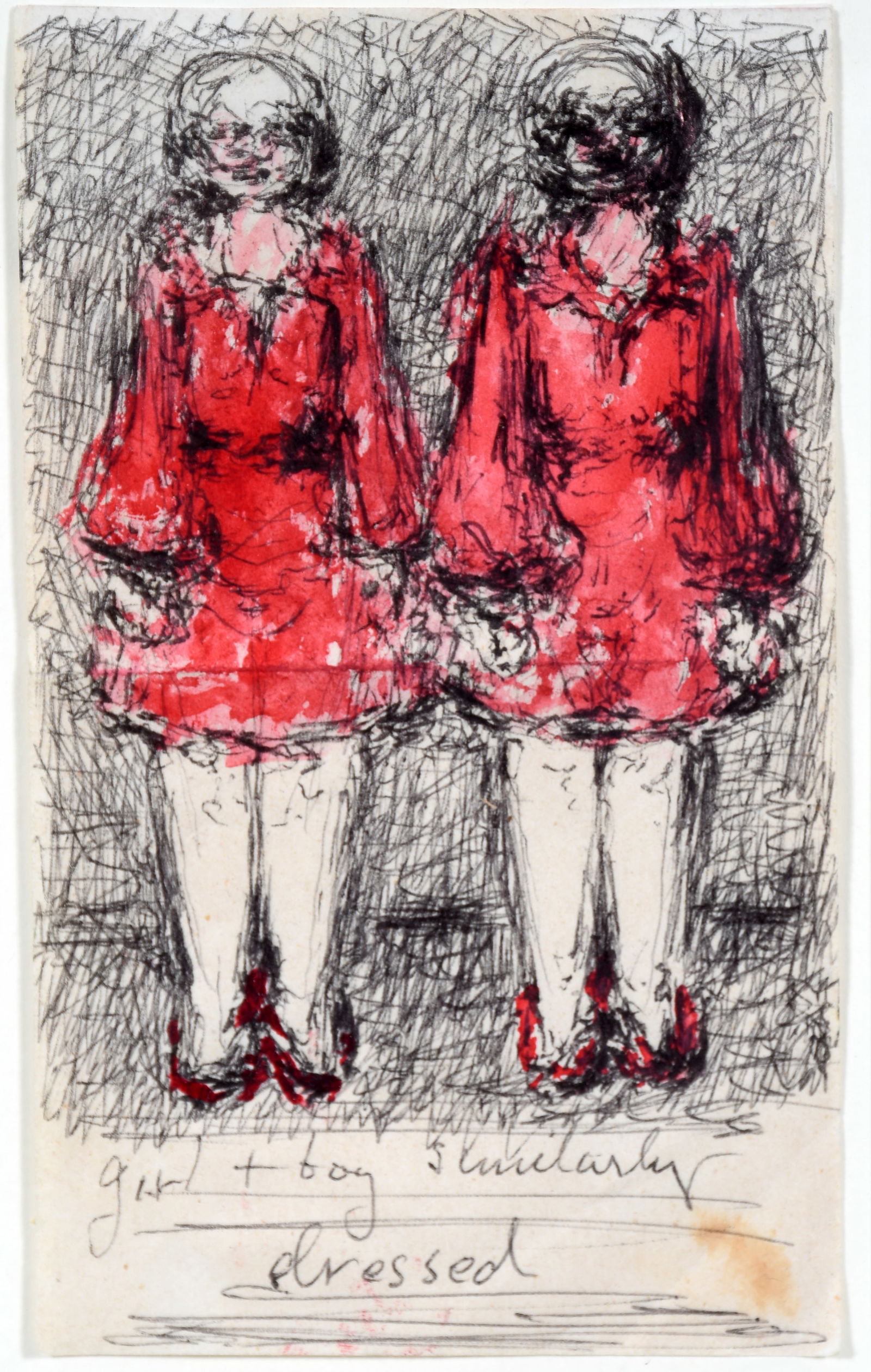 Malcolm McKesson. Girl and Boy Similarly Dressed. (1 of 2)