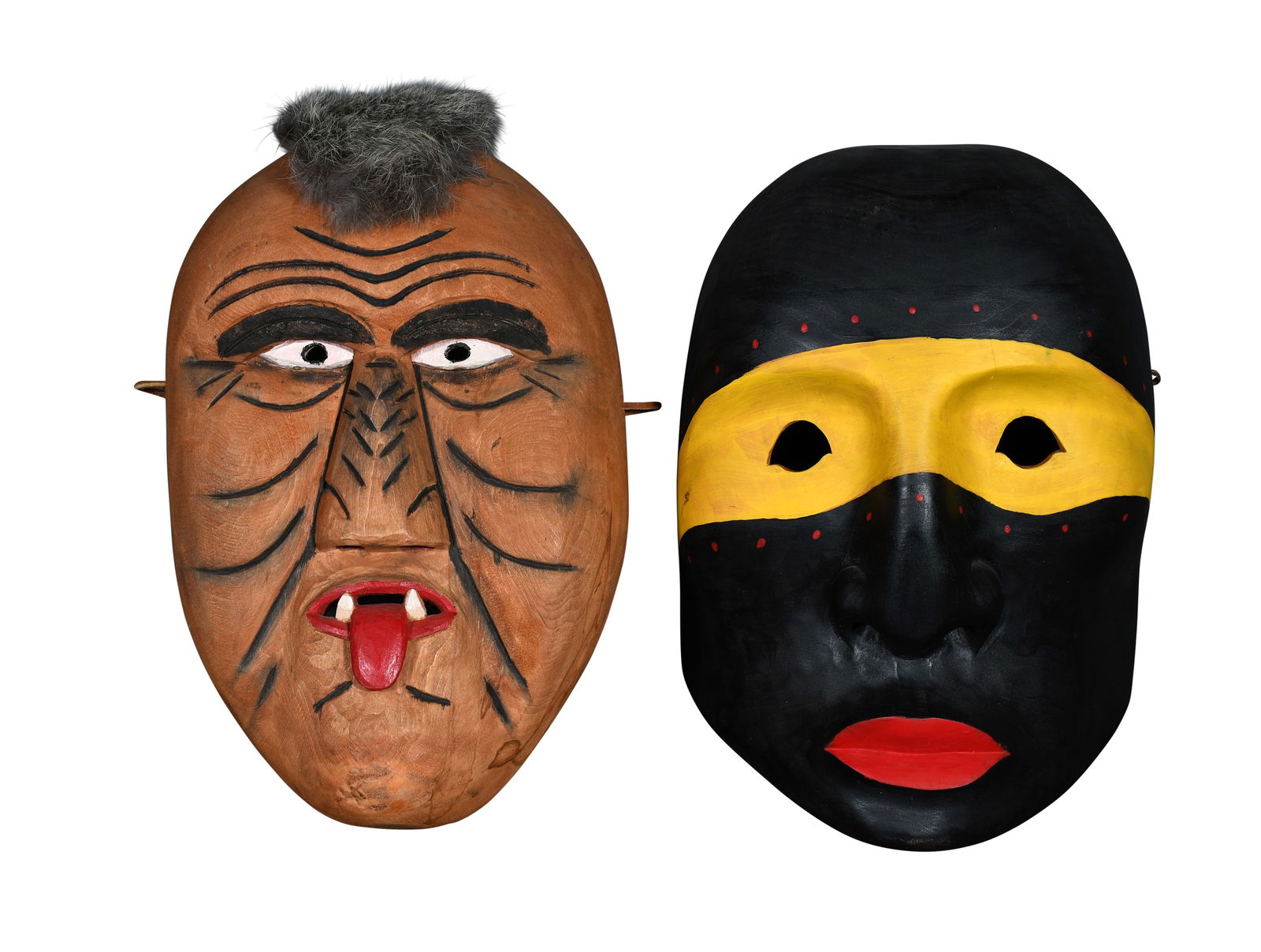 William Lossiah & Paul Hornbuckle. Pair of Warrior Masks. (1 of 5)