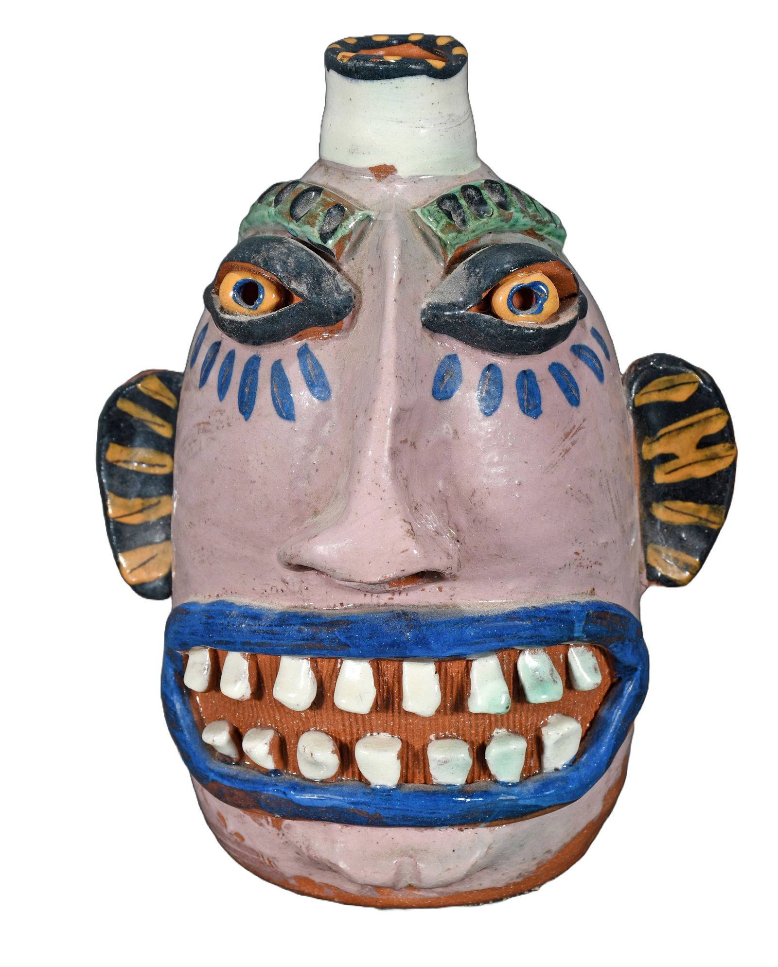 Carl Block. Pink Face Jug. (1 of 4)