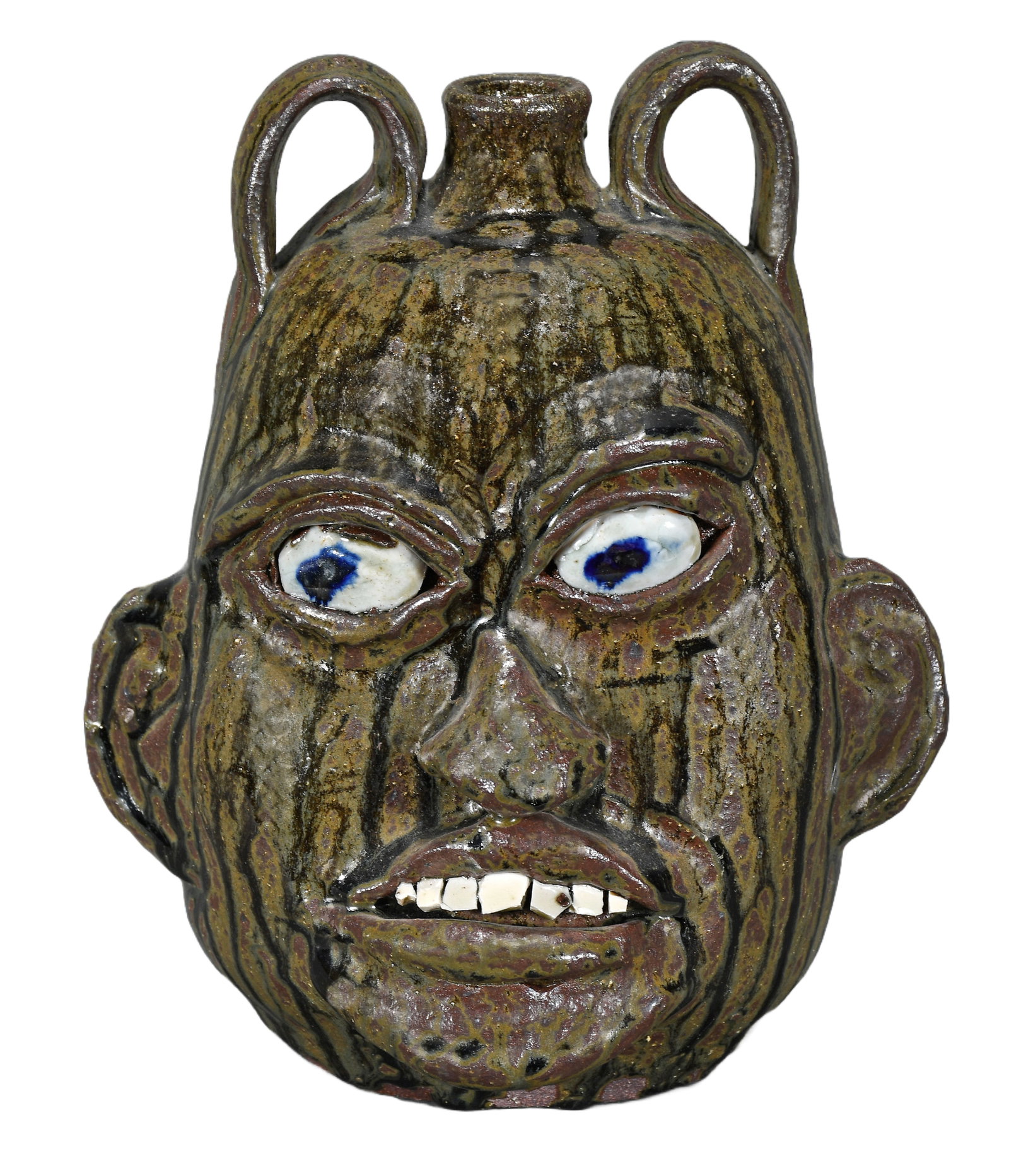 Chester Hewell. Big Chin Face Jug. (1 of 4)