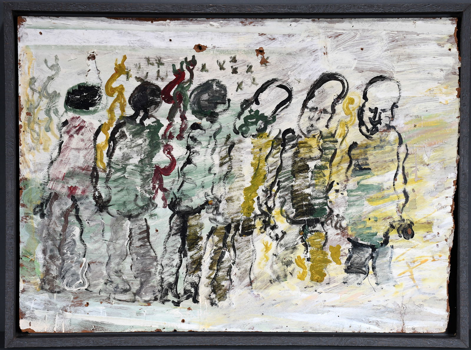 Purvis Young. Group of Six Men. (1 of 2)