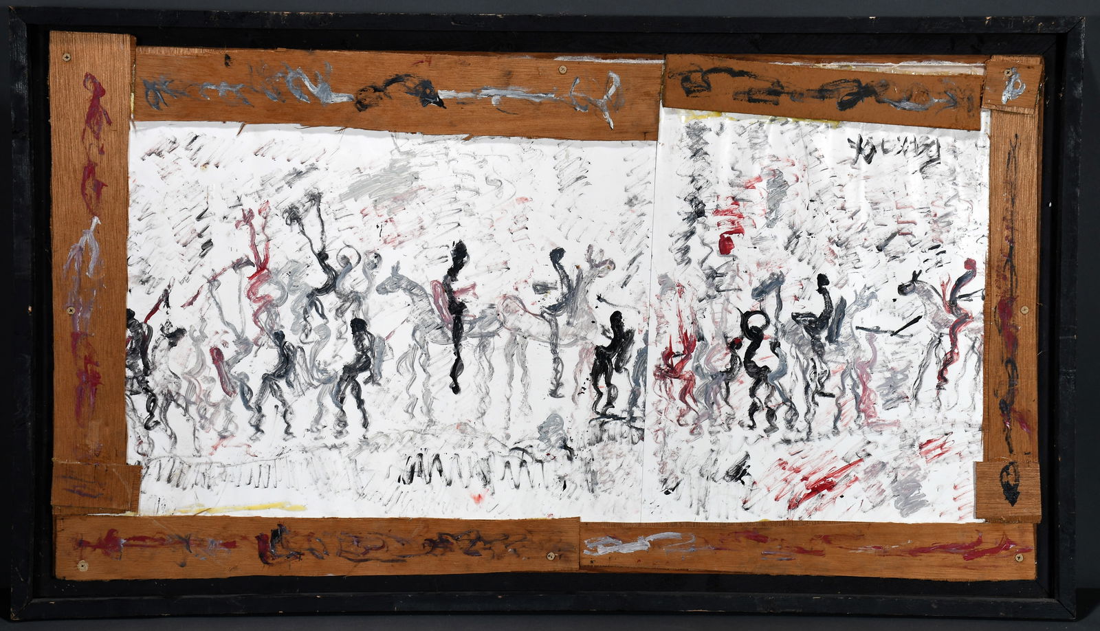 Purvis Young. Crowd Scene. (1 of 4)