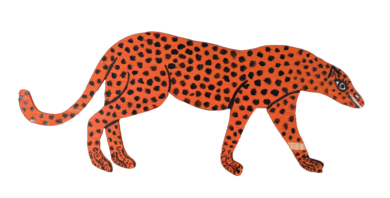 Howard Finster. Small Cheetah. (1 of 6)
