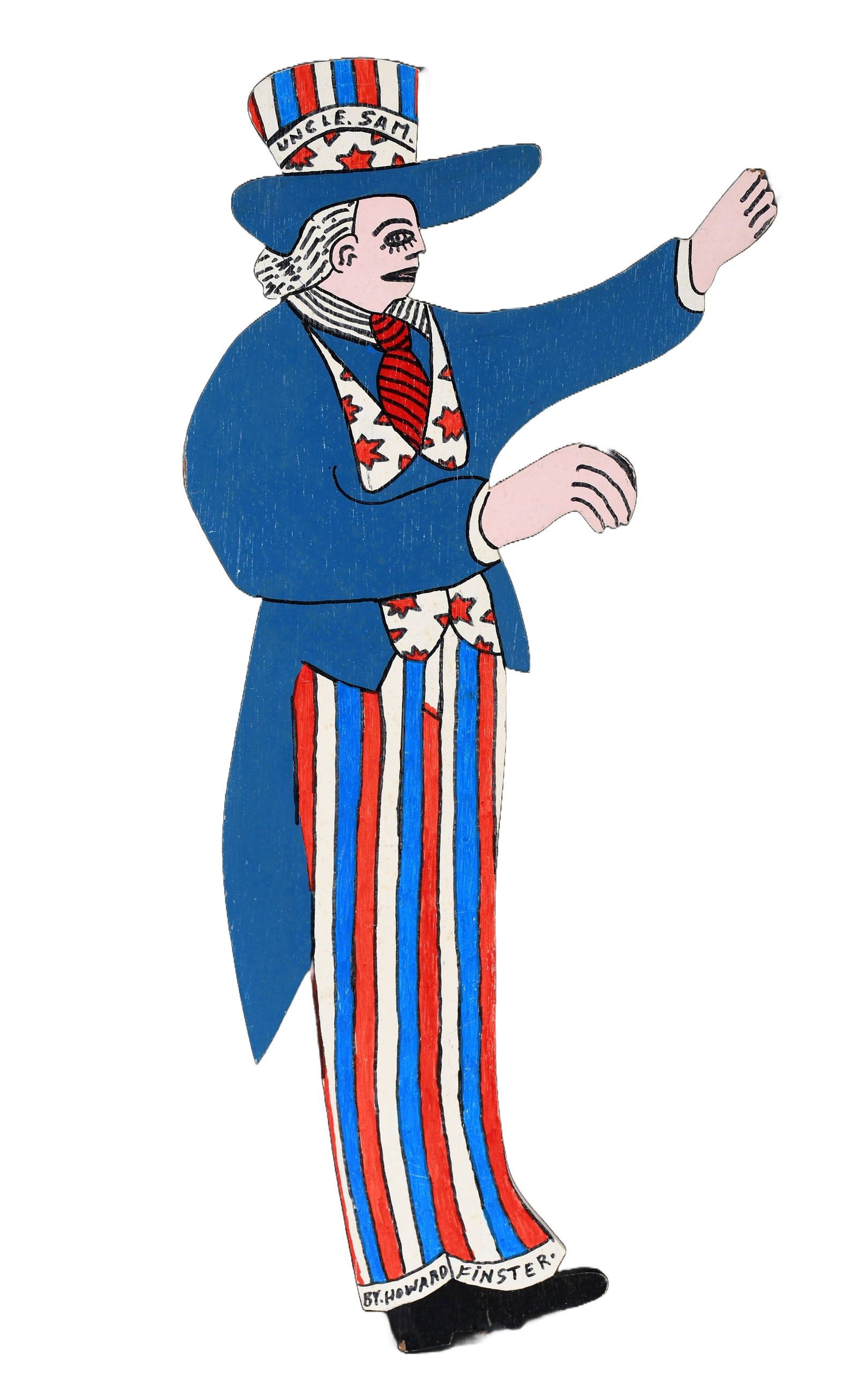 Howard Finster. Uncle Sam. (1 of 3)
