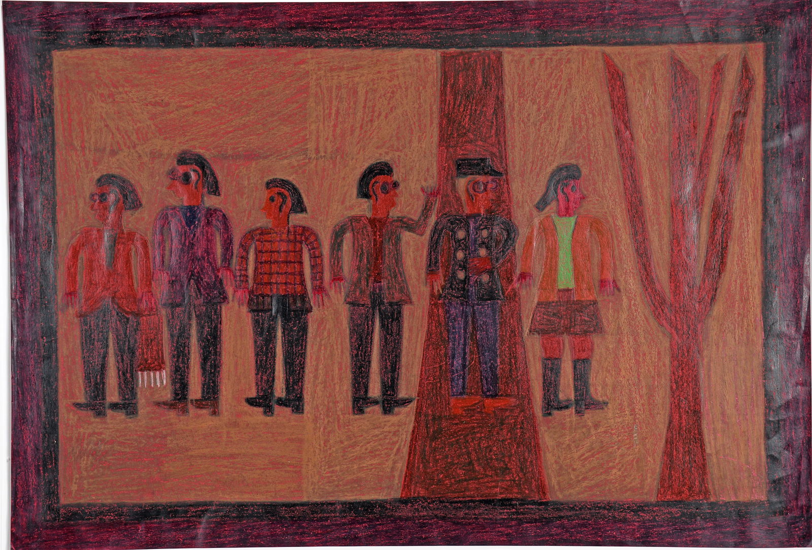 Eddie Arning. Six Men and a Lady. (1 of 5)