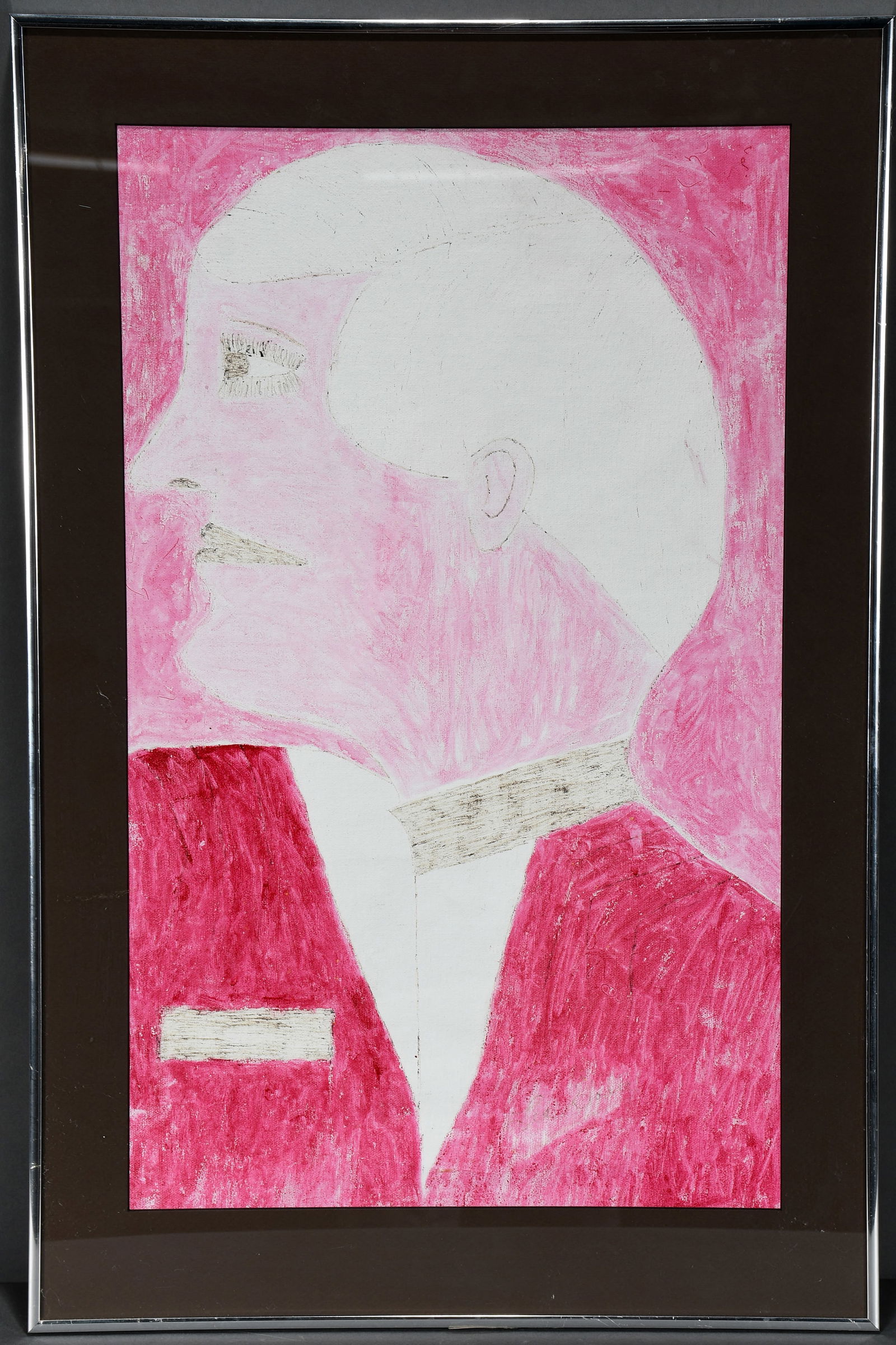 Lee Godie. King Charles Red Portrait. (1 of 2)