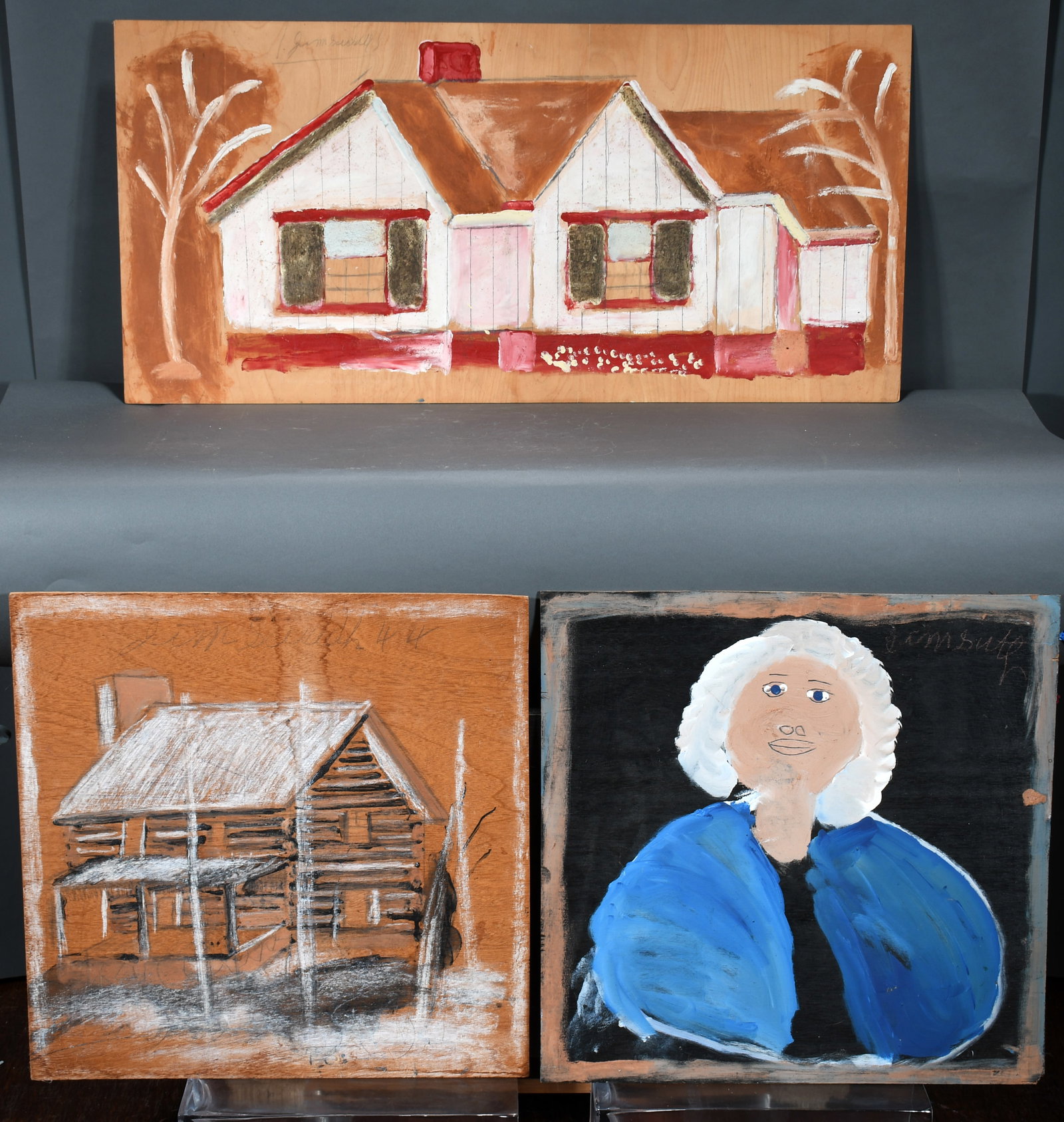 Jimmy Lee Sudduth. Three Works. (1 of 1)