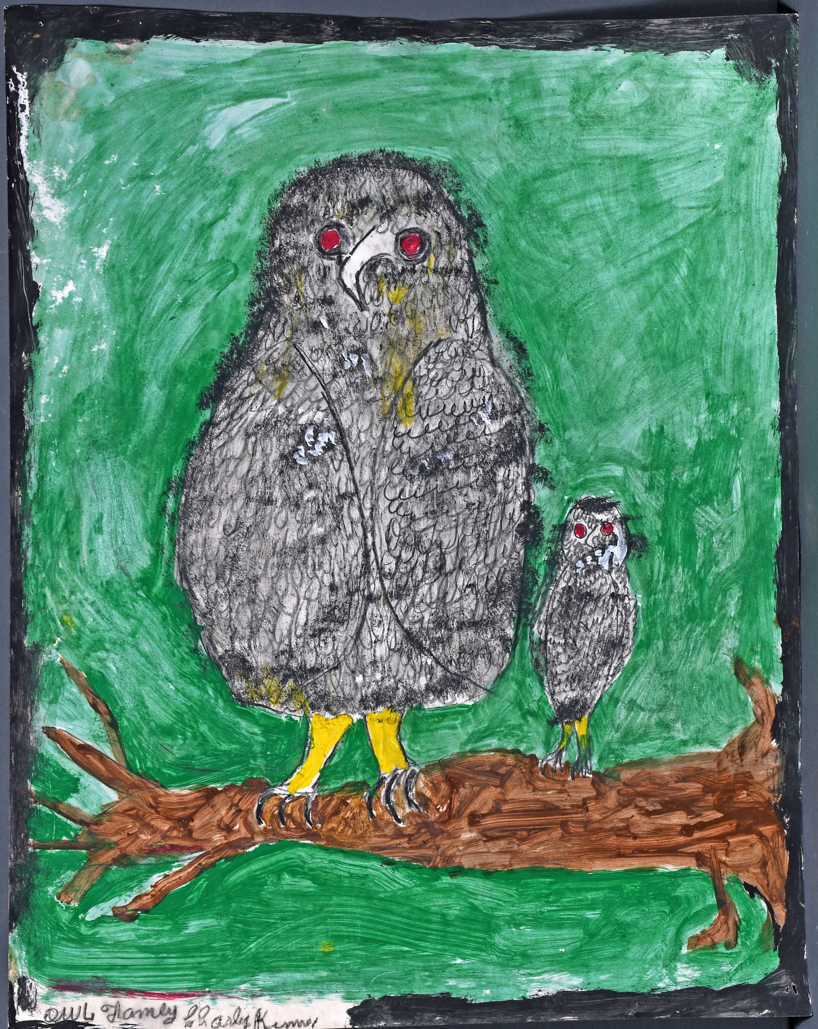 Charley Kinney. Owl Family. (1 of 3)