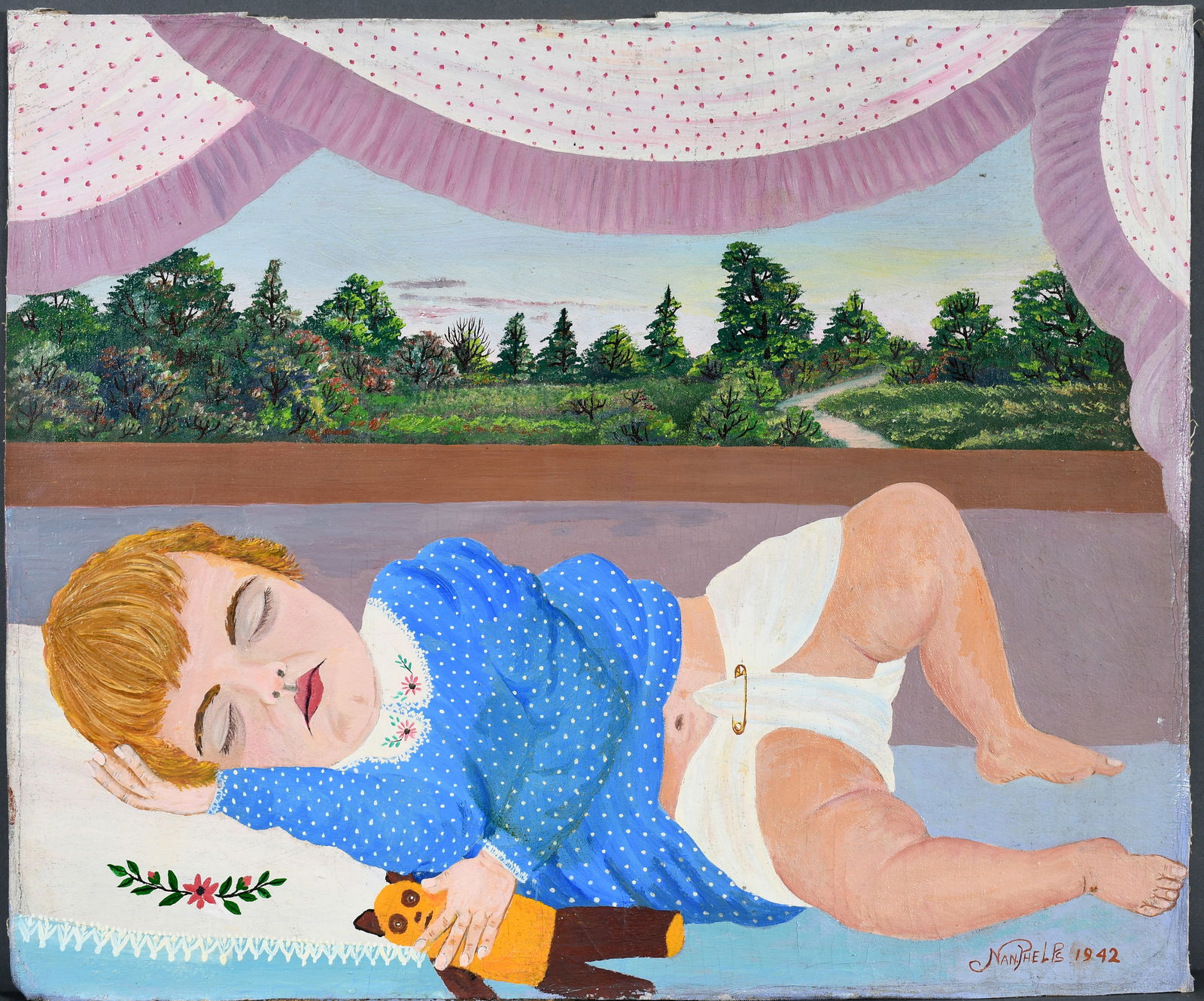 Nan Phelps. Donna Phelps Asleep In the Crib. (1 of 4)