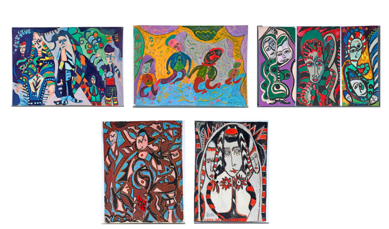 Hasan Kaptan. Seven Works With People. (1 of 17)