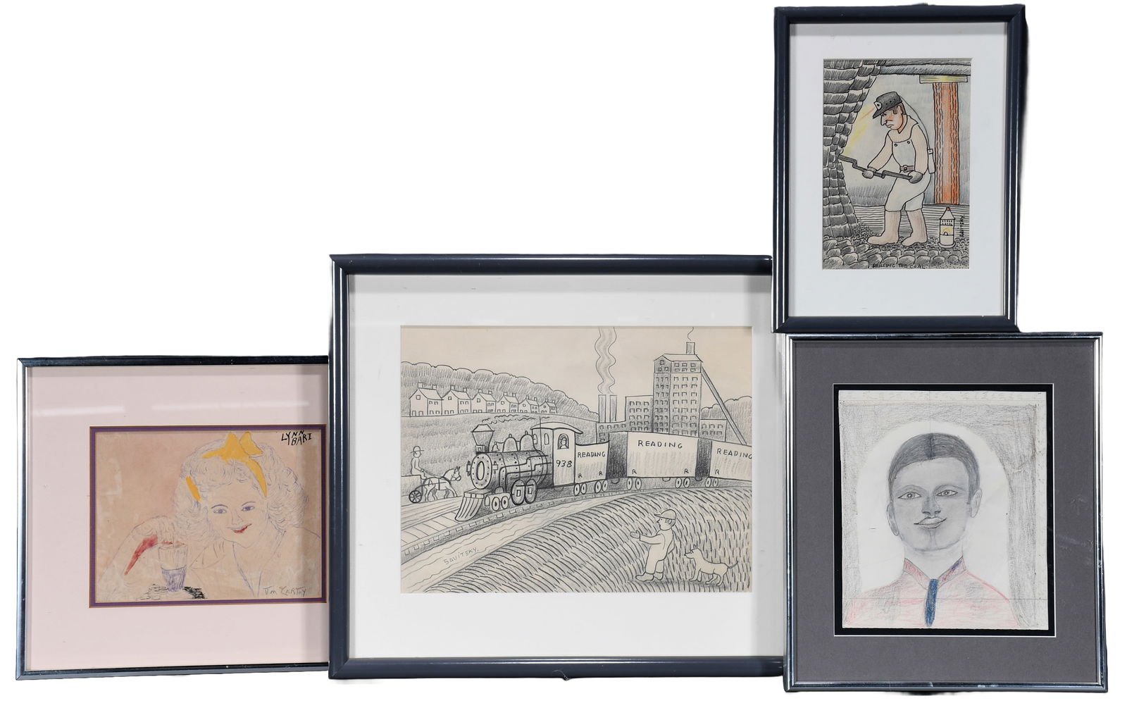 Savitsky, Jones & McCarthy. 4 Sketch Drawings. (1 of 2)