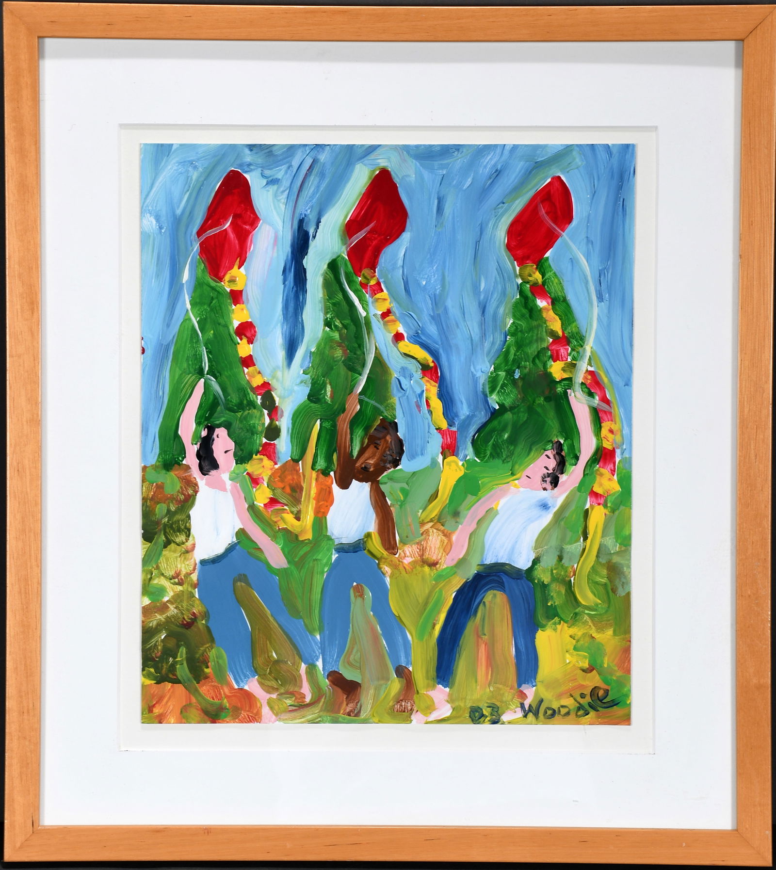 Woodie Long. Kids Flying Kites. (1 of 3)