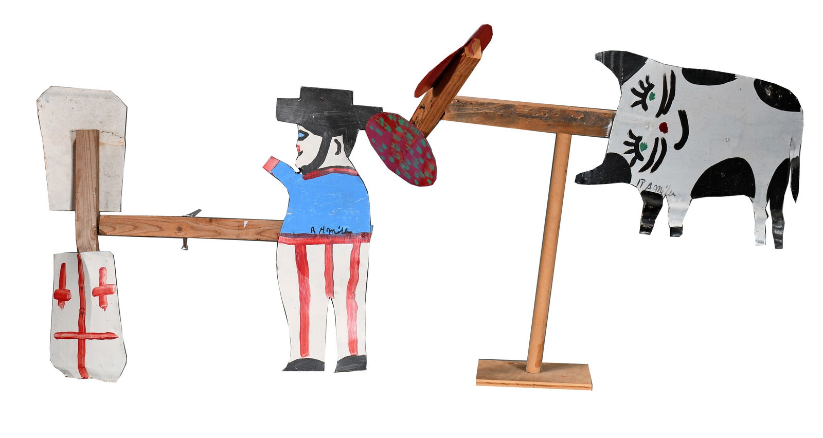 R.A. Miller. Pair of Whirligigs. (1 of 3)