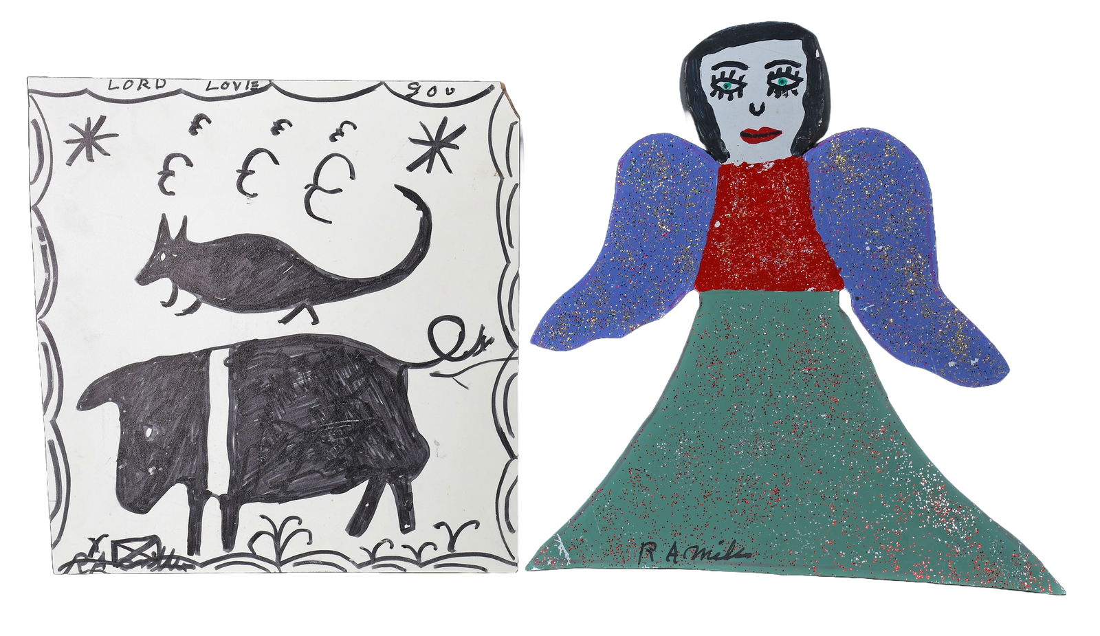 R.A. Miller. Angel and Hogs. (1 of 2)