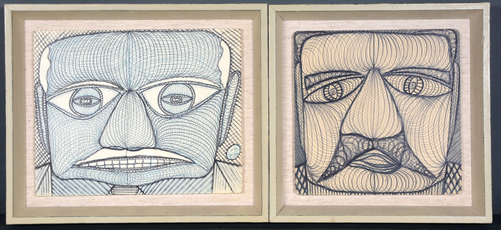 Ted Gordon. He Knows and Villian.: Ted Gordon. He Knows and Villain. 1994. Signed, dated and titled. Marker and ink on cardstock. Some fading and toning, otherwise great condition. Average size is 14" x 10". Est. $300-500. Ship: $45