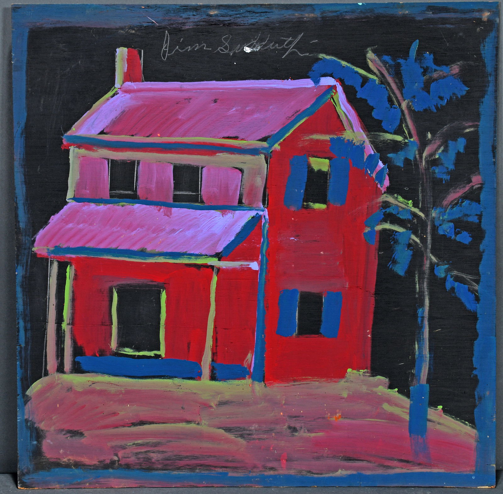 Jimmy Lee Sudduth. House at Night. (1 of 2)
