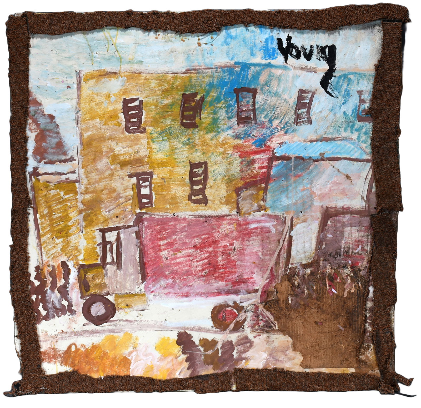 Purvis Young. Truck in the City. (1 of 3)