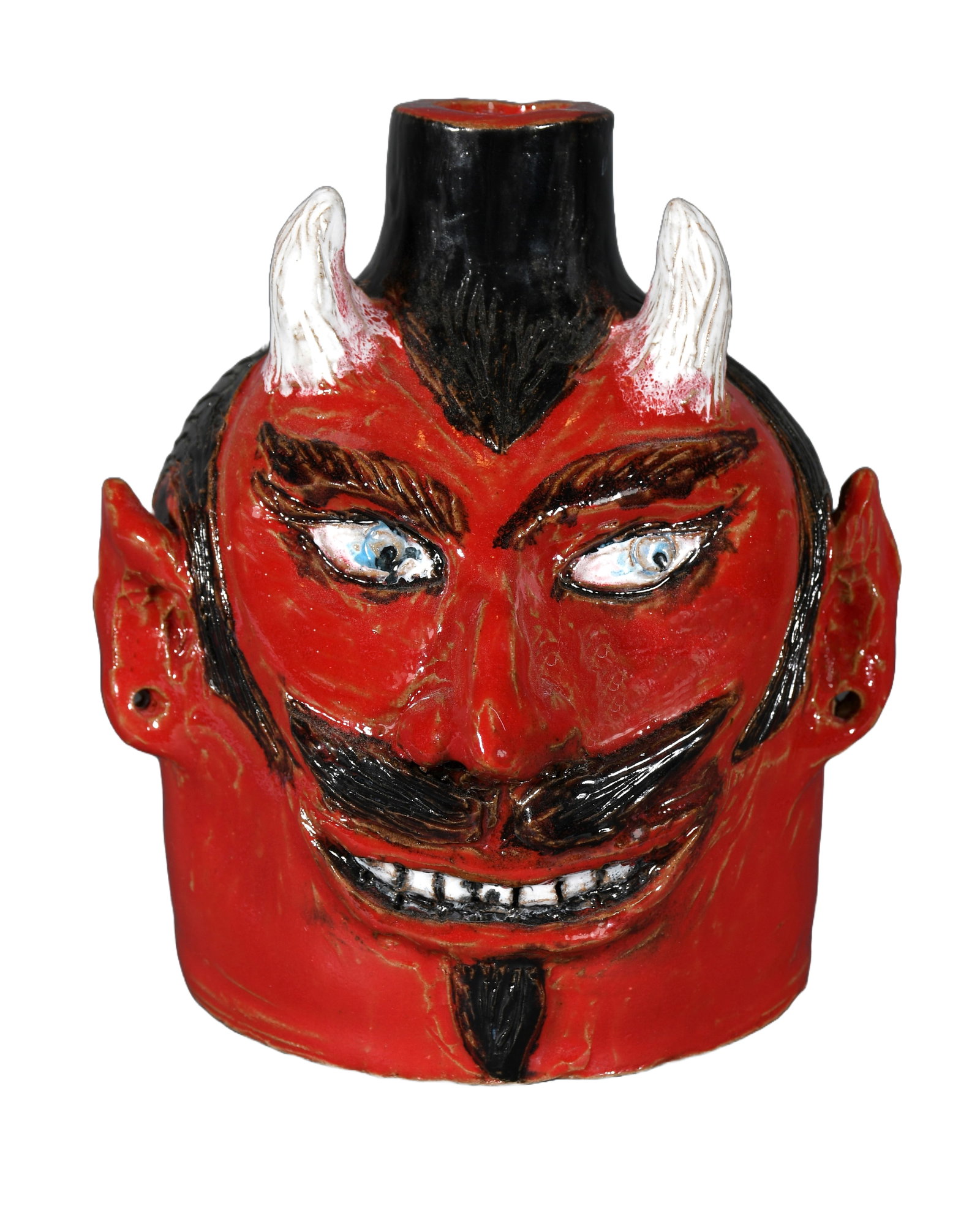 Dale Breezy Ellis. Devil Jug.: Dale Breezy Ellis. Devil Jug. 2023. Signed and dated. Mint condition. 7" h. Proceeds to benefit The Paradise Garden Foundation. Est. $100-200. Ship: $45