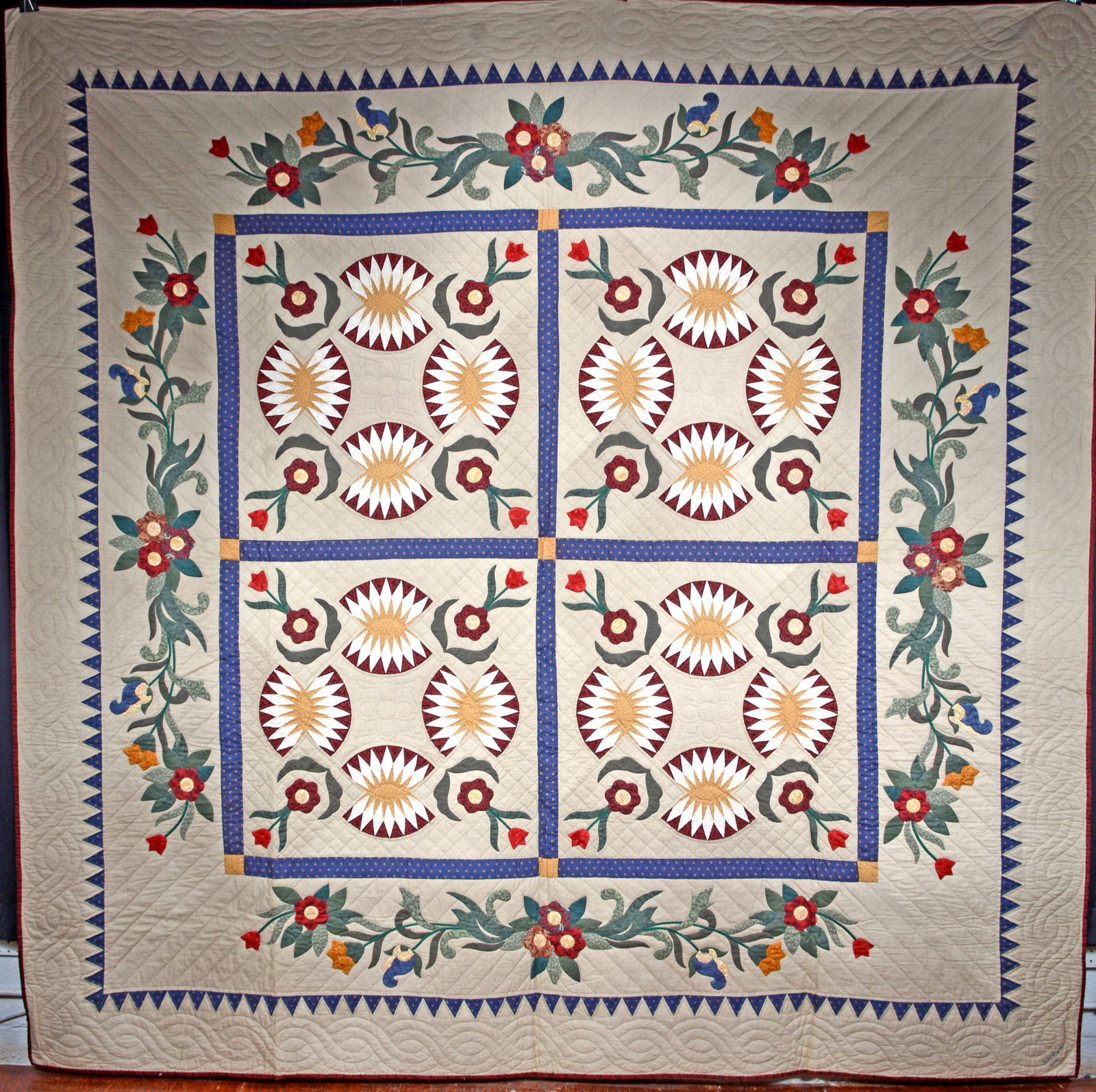 Dolores Yoder. Mariner's Compass Quilt. (1 of 5)