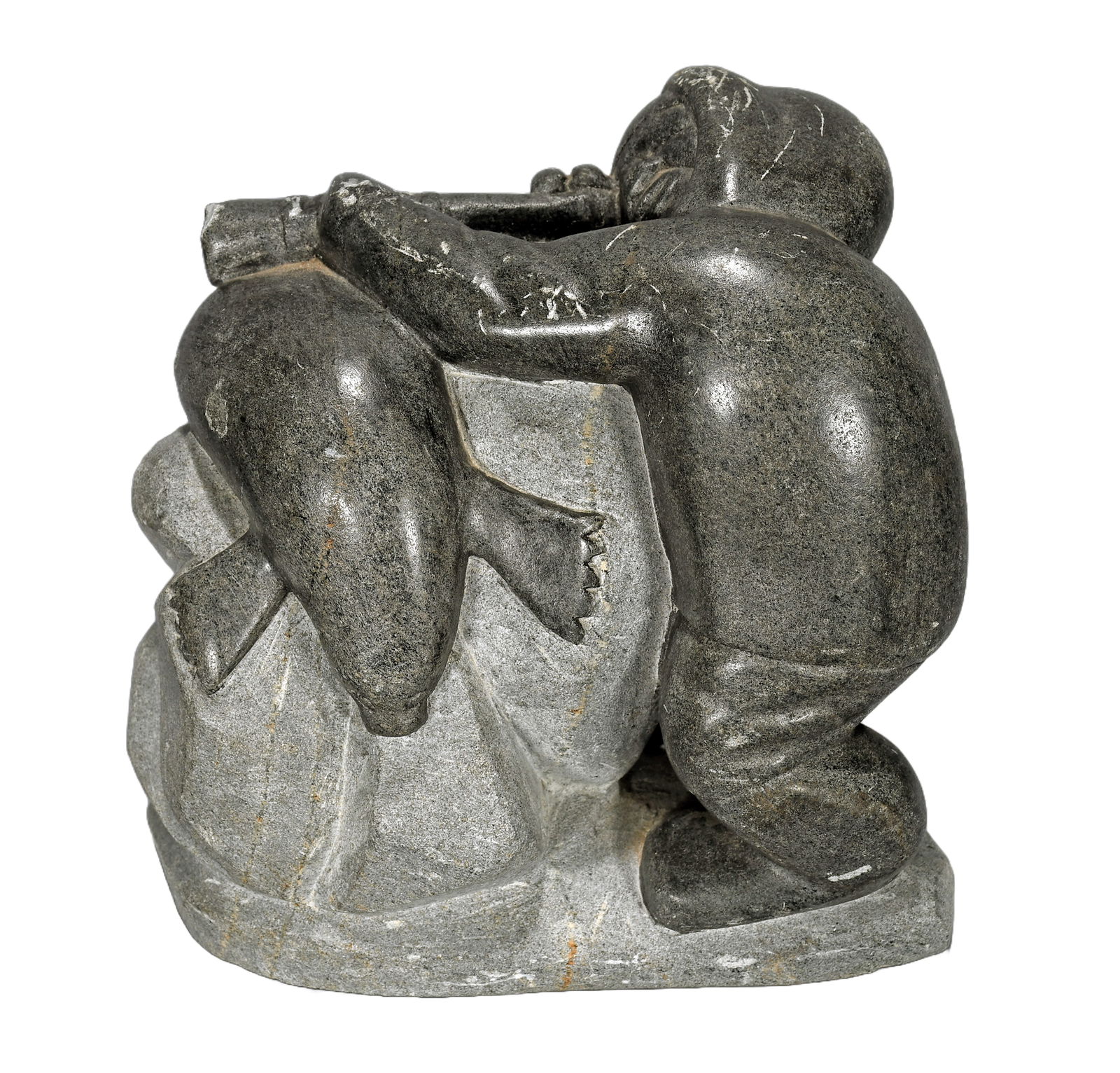 Inuit Seal Hunter on Lookout. (1 of 5)