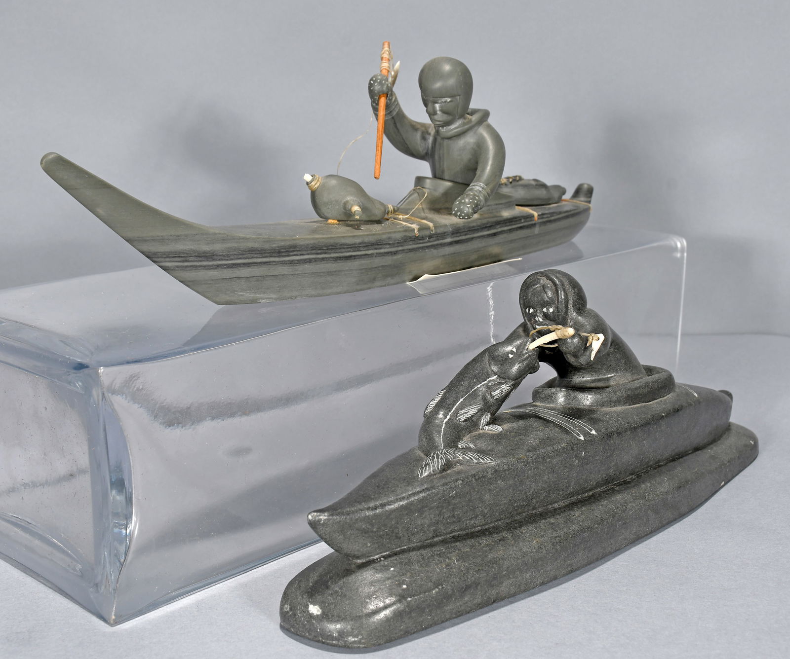 Jimmy Arnamissak. Pair of Inuit Hunters in Kayaks. (1 of 4)