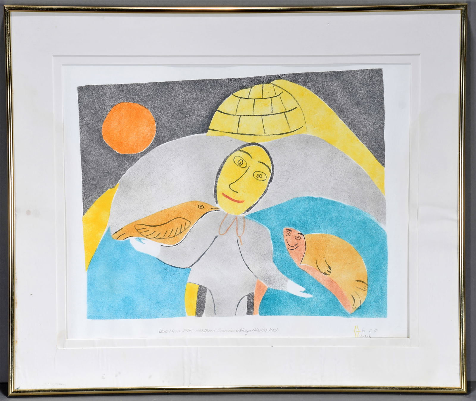 Oklaga/Martha Noah. Inuit - Full Moon. (1 of 3)