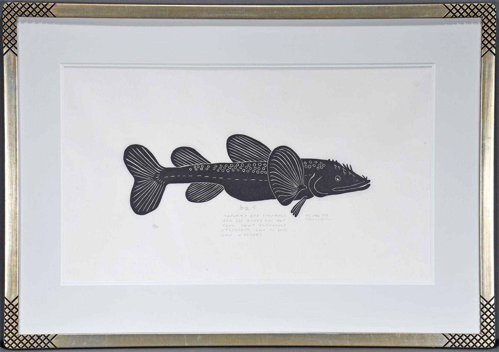 Peter Morgan. Inuit Arctic Fish. (1 of 4)