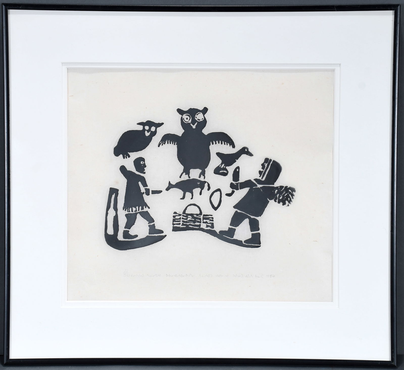 Sarah Joe Quinuajuak. Inuit - Making a Rabbit Snare. (1 of 4)