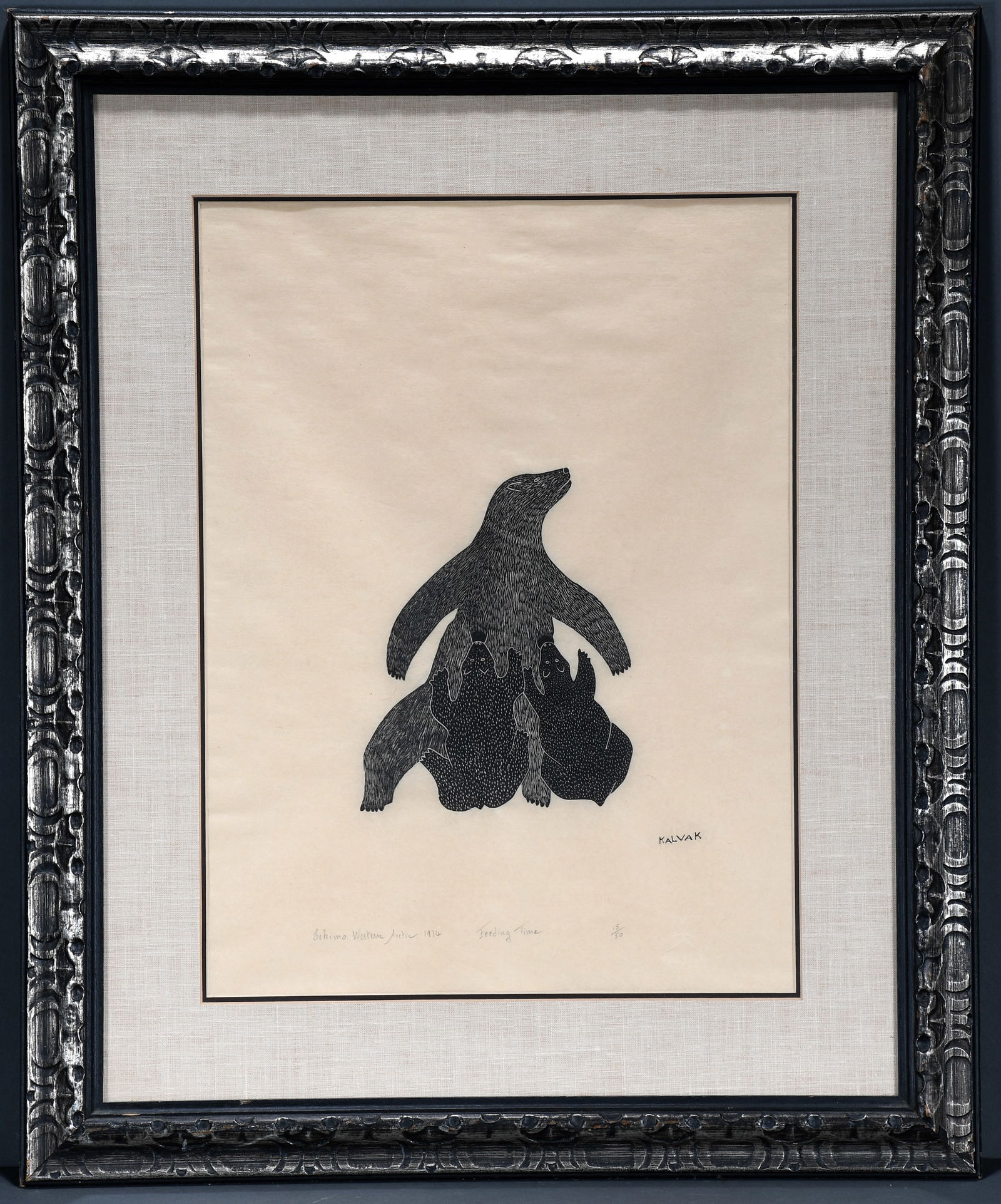 Kalvak. Inuit - Feeding Time. (1 of 4)