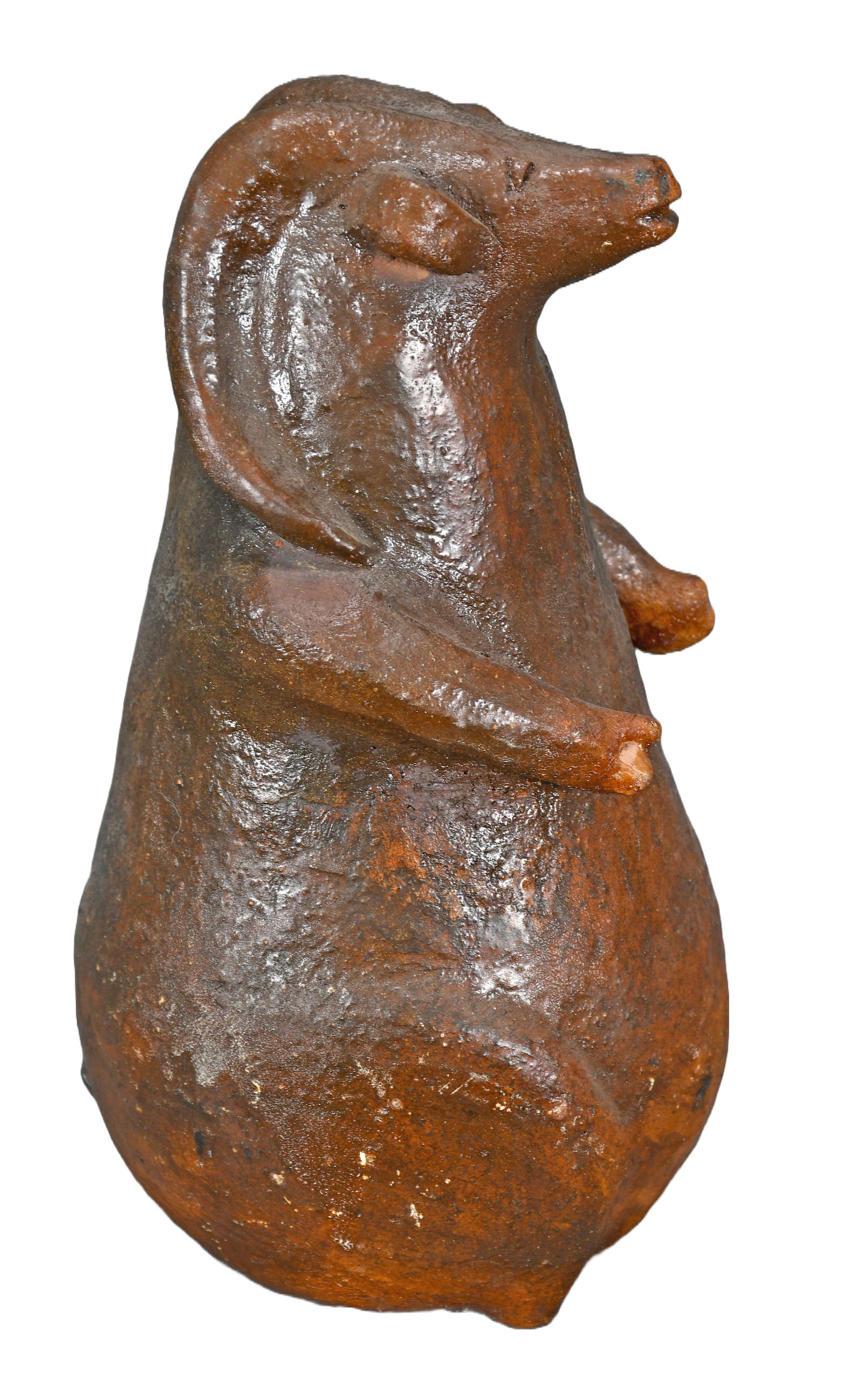 Louise Goodman (Attrib). Ram Bank.: Louise Goodman (Attrib.). Ram Bank. Hand-molded and fired clay. Excellent condition. 9" h. Est. $200-300. Ship: $45