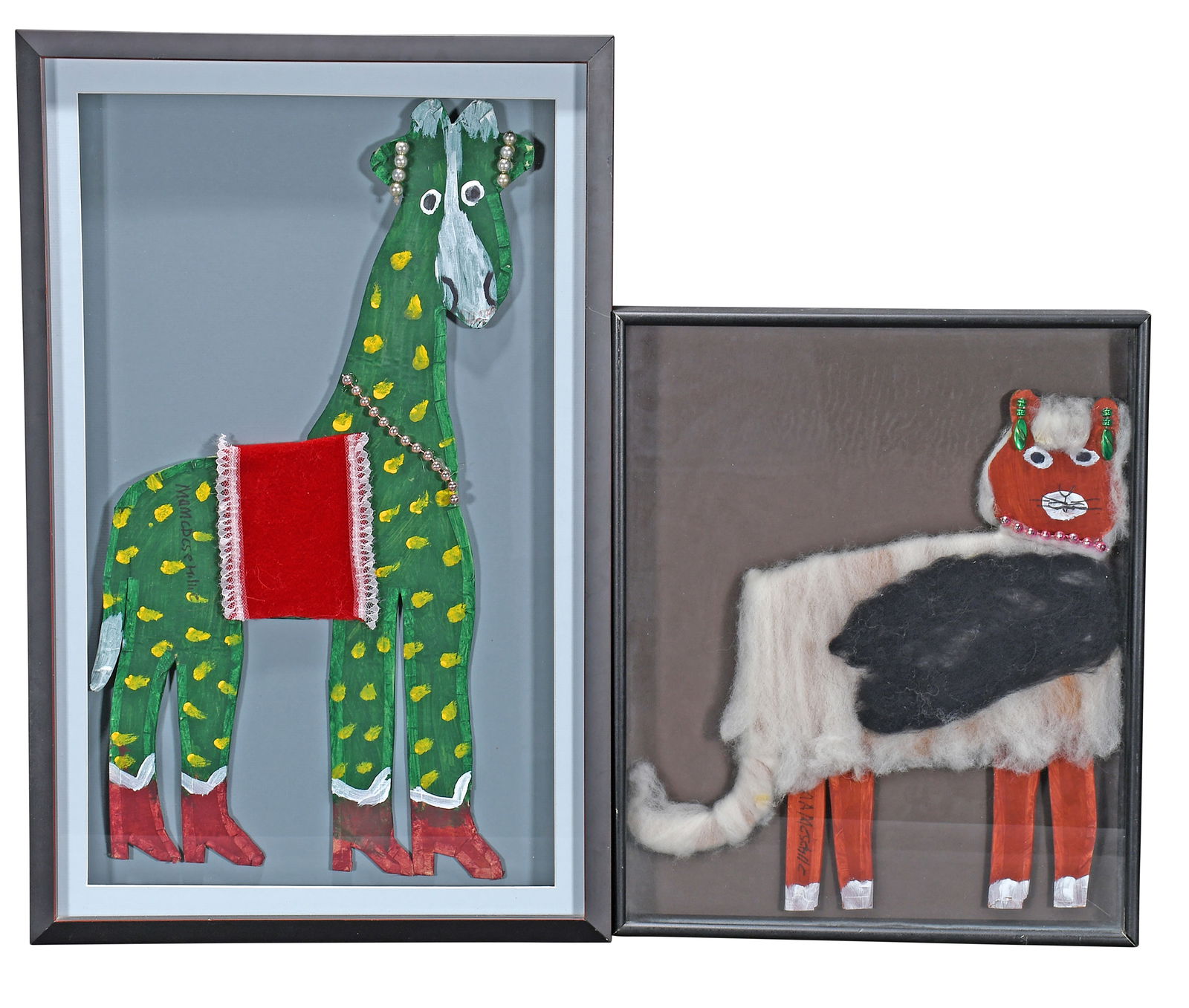 Mamie Deschillie. Giraffe and Cat. (1 of 2)