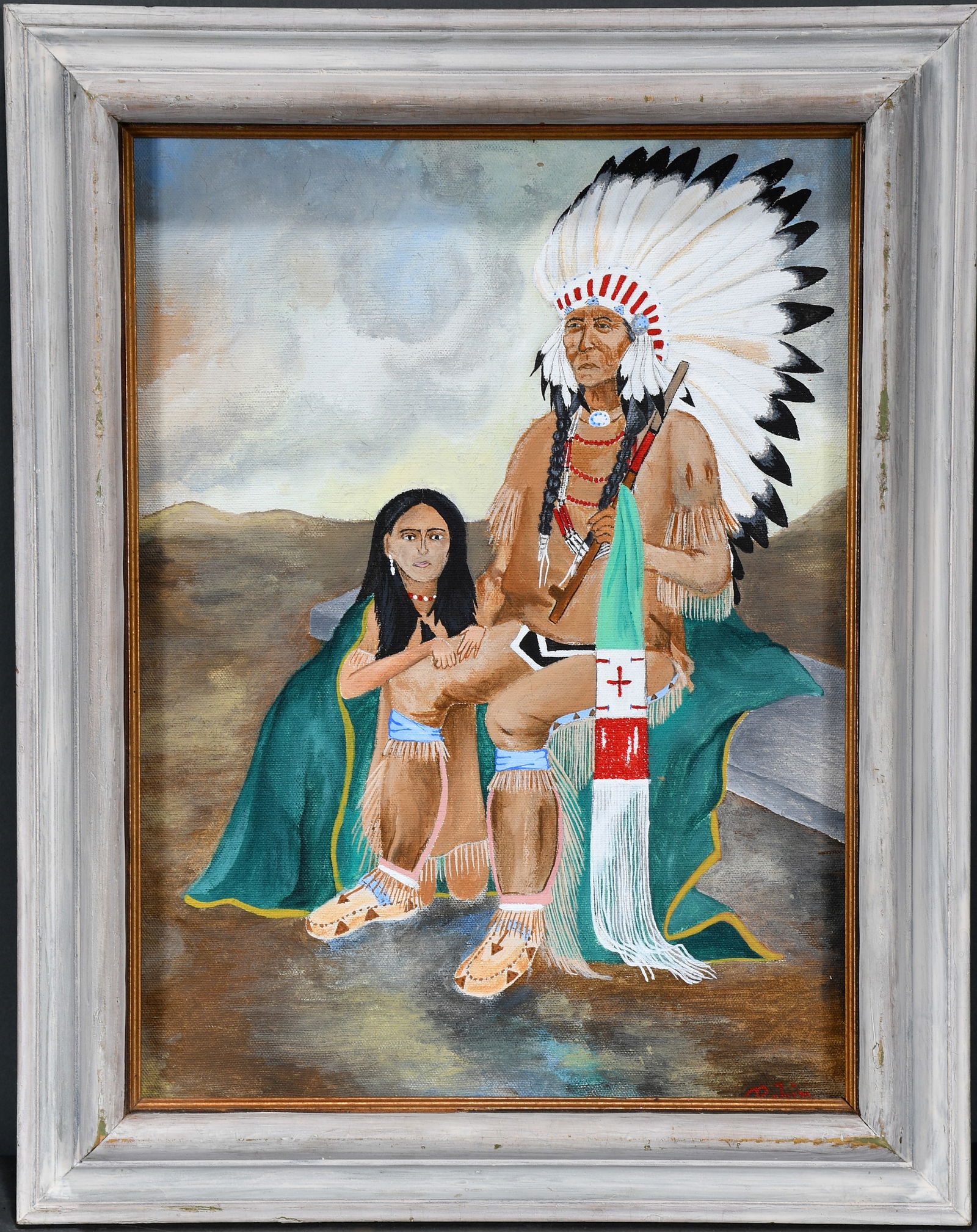 Chief Red Cloud and Granddaughter. (1 of 1)