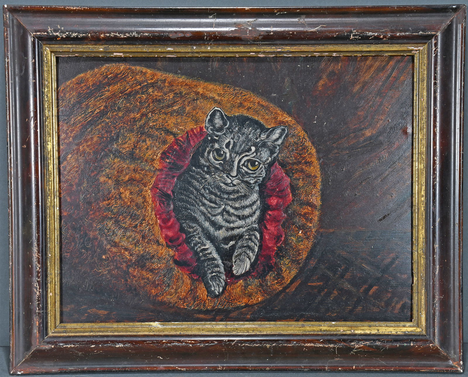 Cat in Fur Muff. (1 of 2)