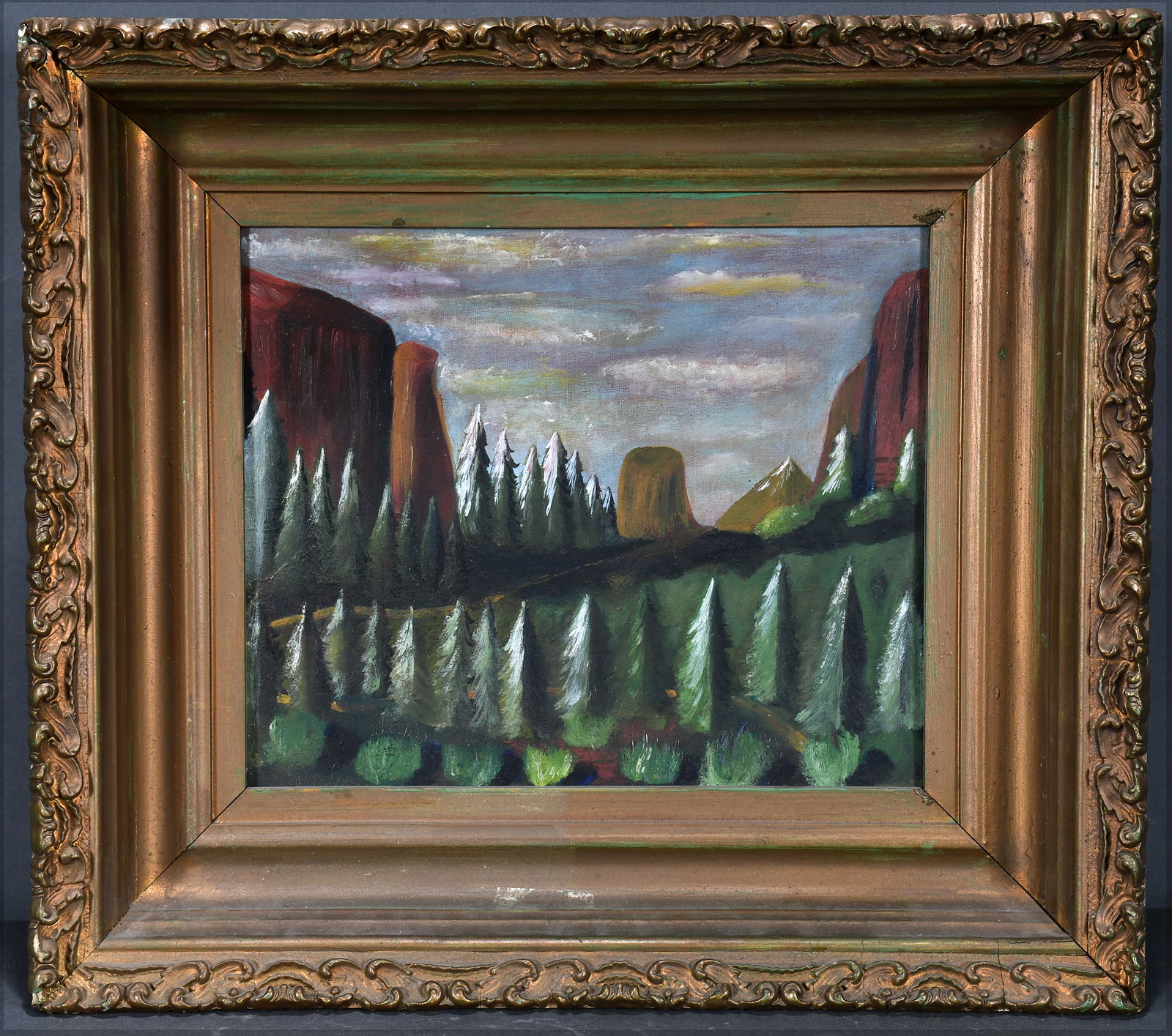 Trees and Buttes. (1 of 2)