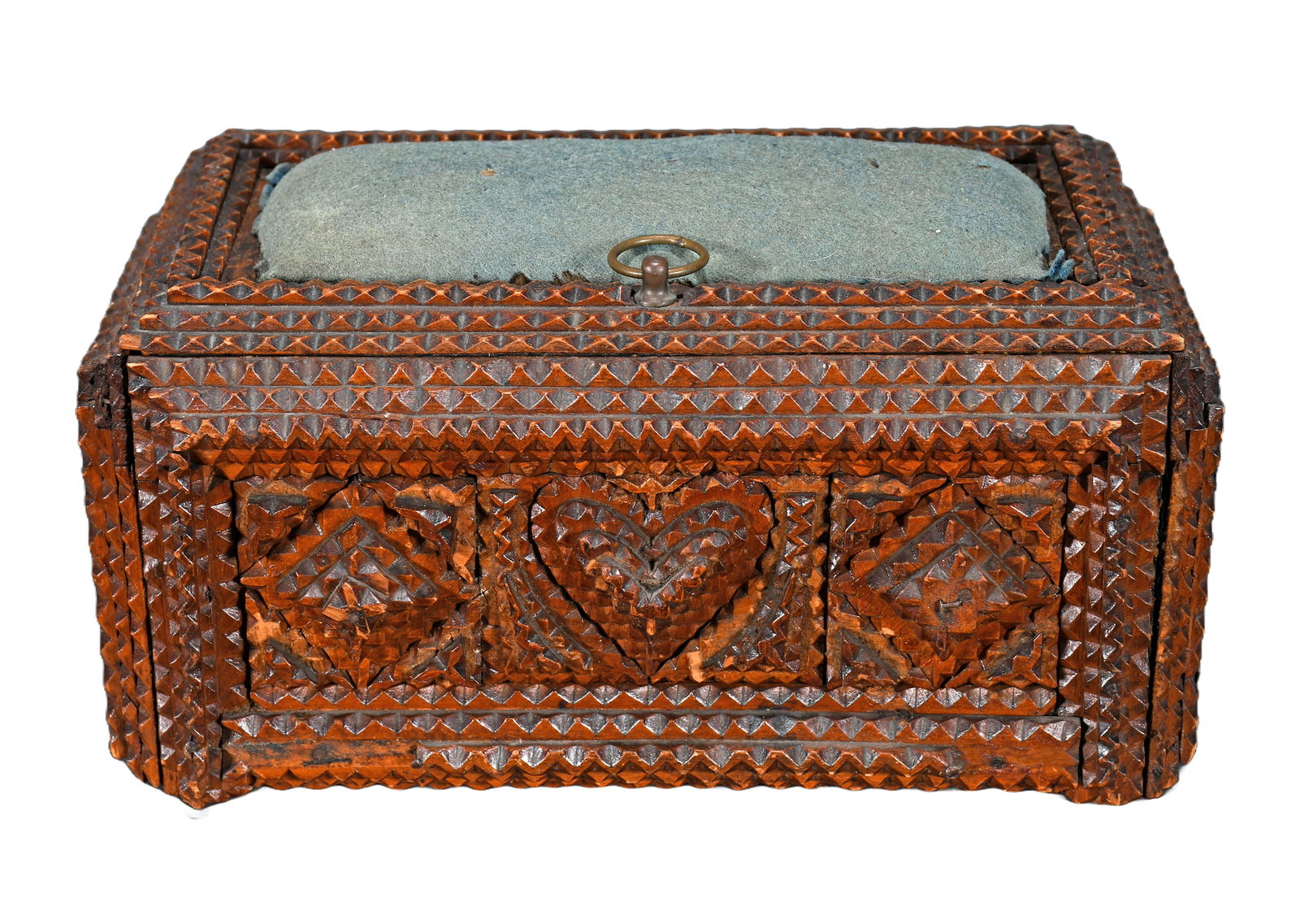 Tramp Art Box. (1 of 3)