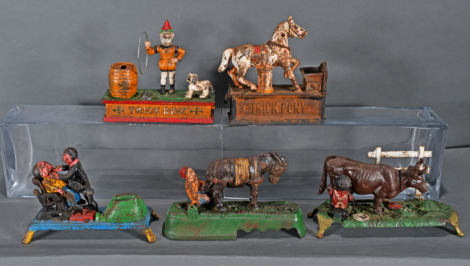 Group Lot of Five Mechanical Banks. (1 of 7)