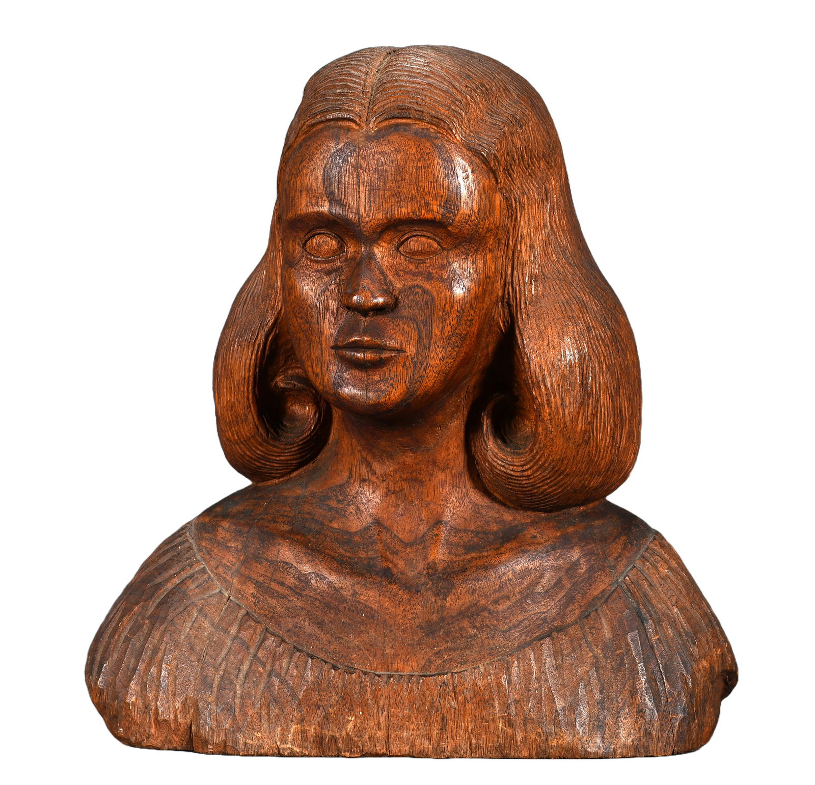 Anonymous Early Woman's Bust. (1 of 5)