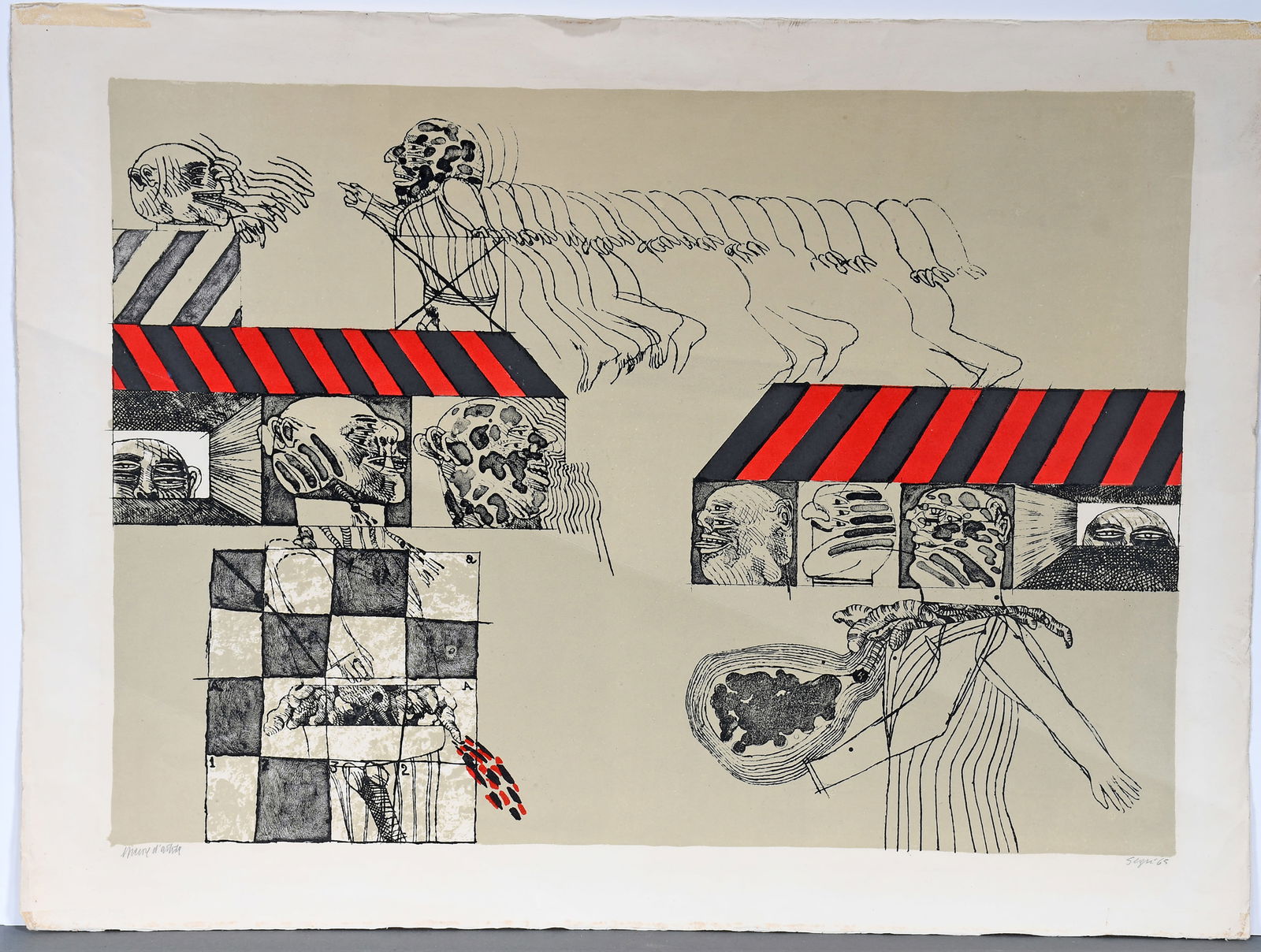 Antonio Segui. Red Striped Roof. (1 of 5)