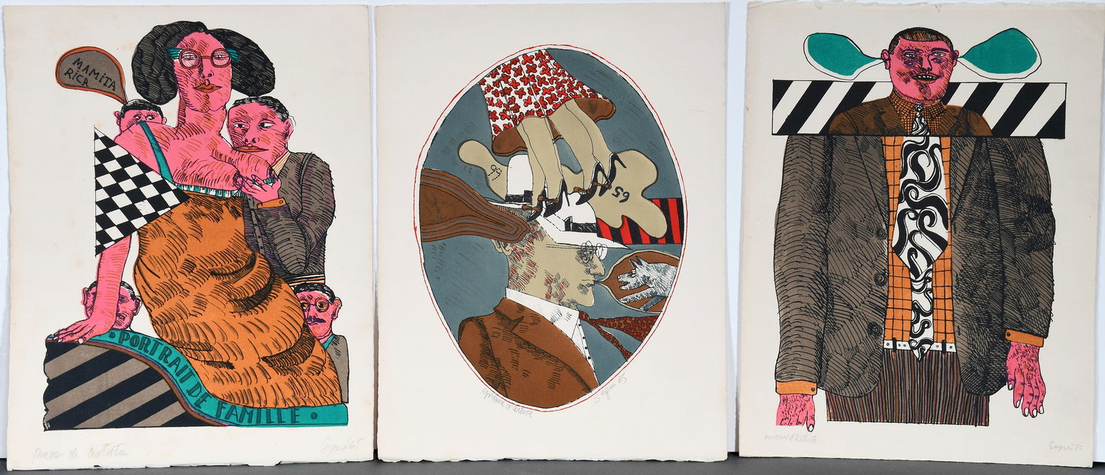 Antonio Segui. Group of Three Prints. (1 of 7)