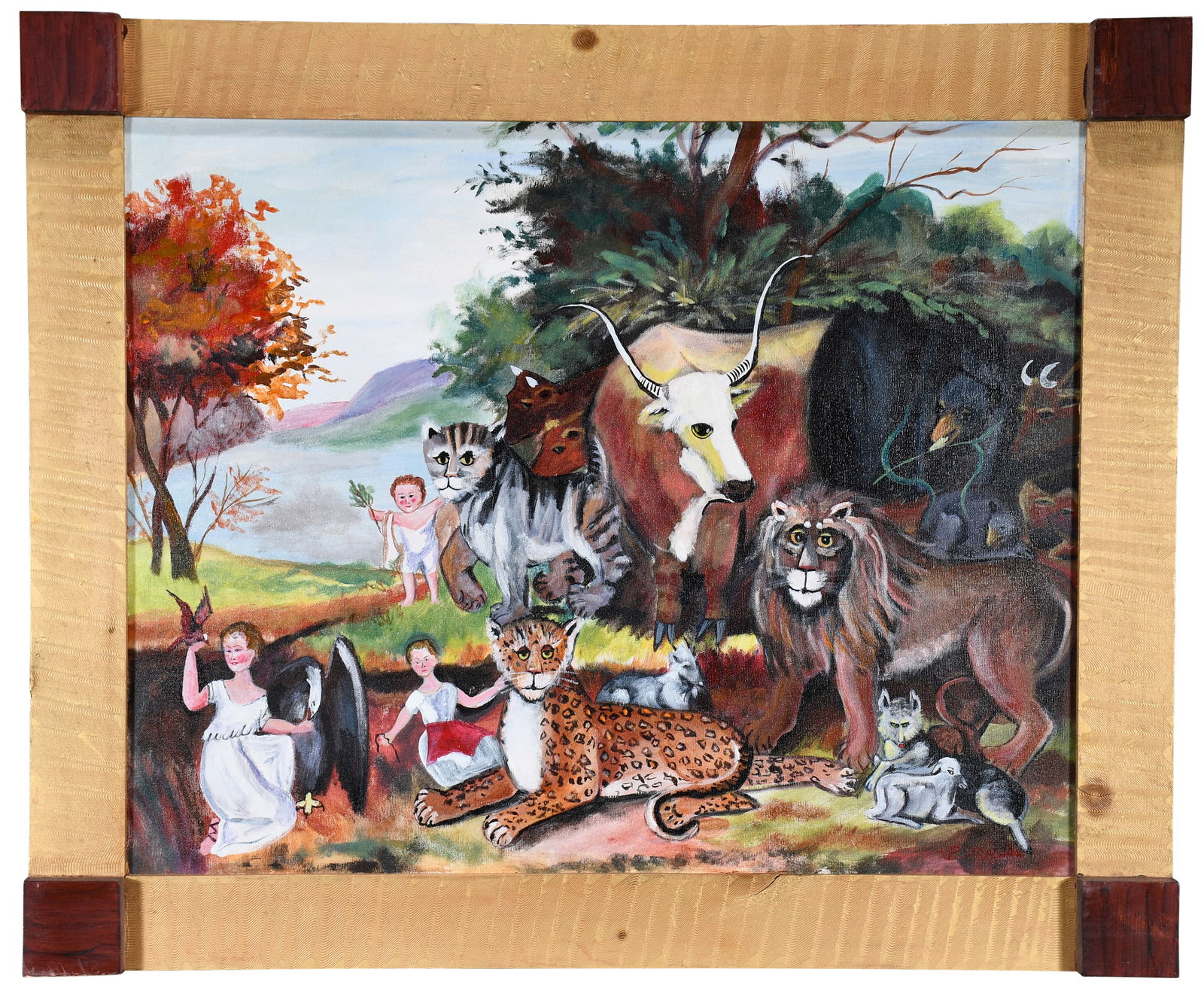 P. Strachan. Homage to Edward Hicks’ Peaceable Kingdom. (1 of 3)