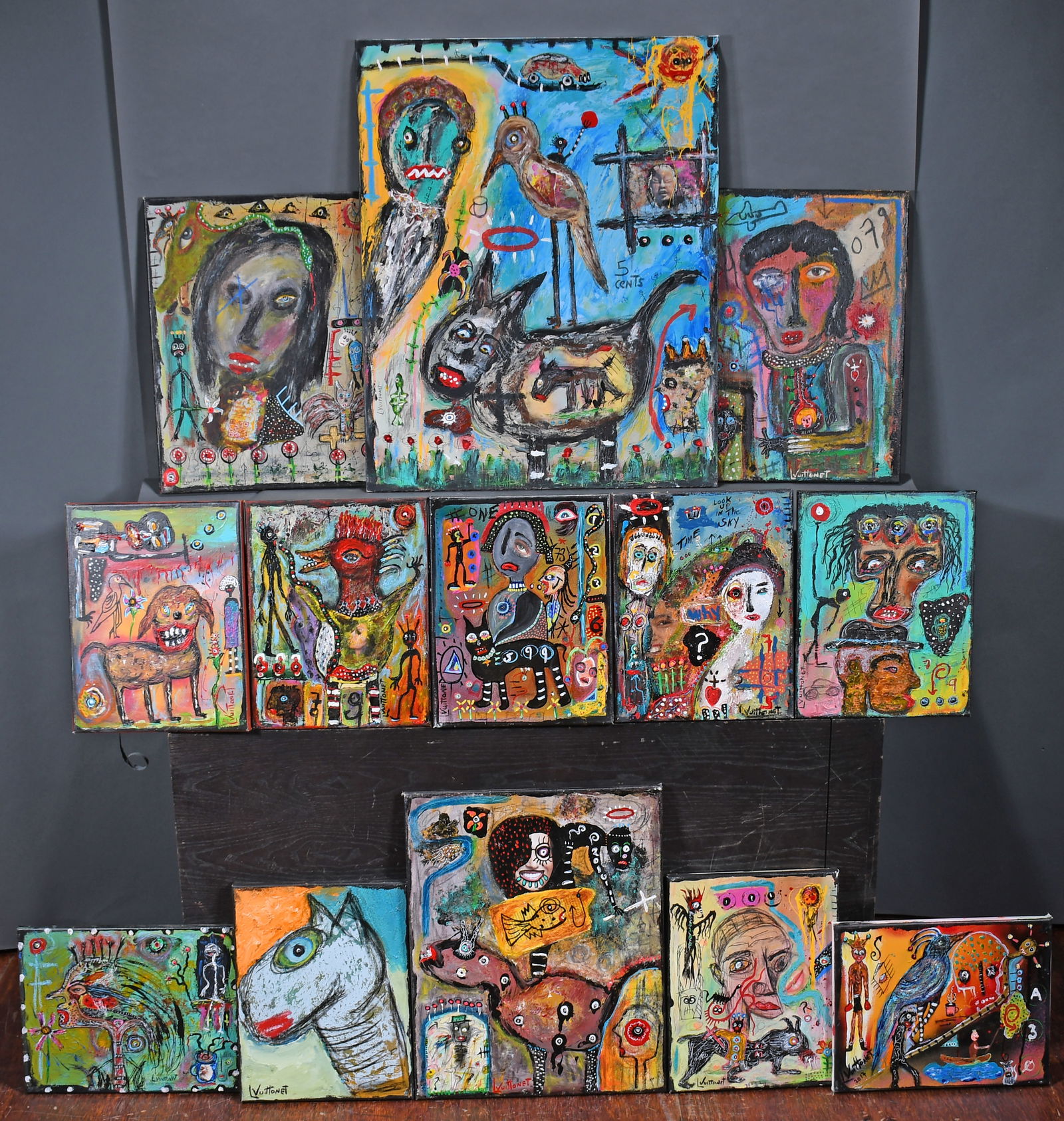 Louis Vuittonet. Group of 13 Works. (1 of 4)