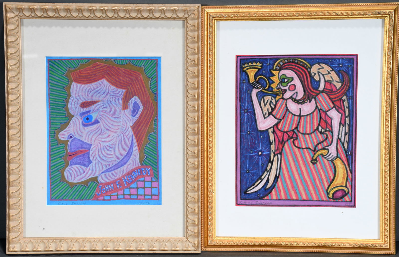 Steve Shepard. Two Works, JFK and Angel. (1 of 1)