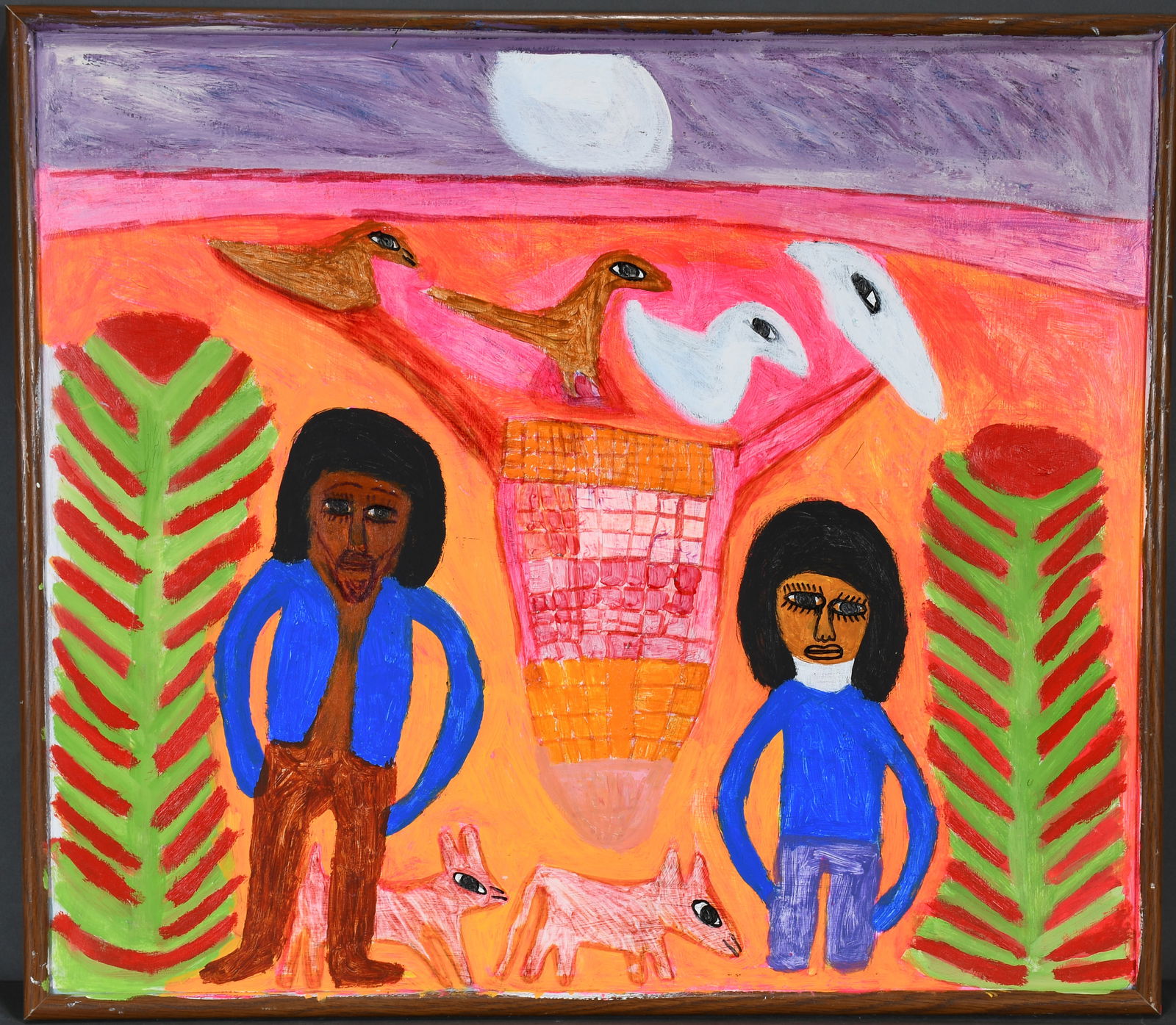 Toby Ivey. Couple with Birds and Dogs. (1 of 1)