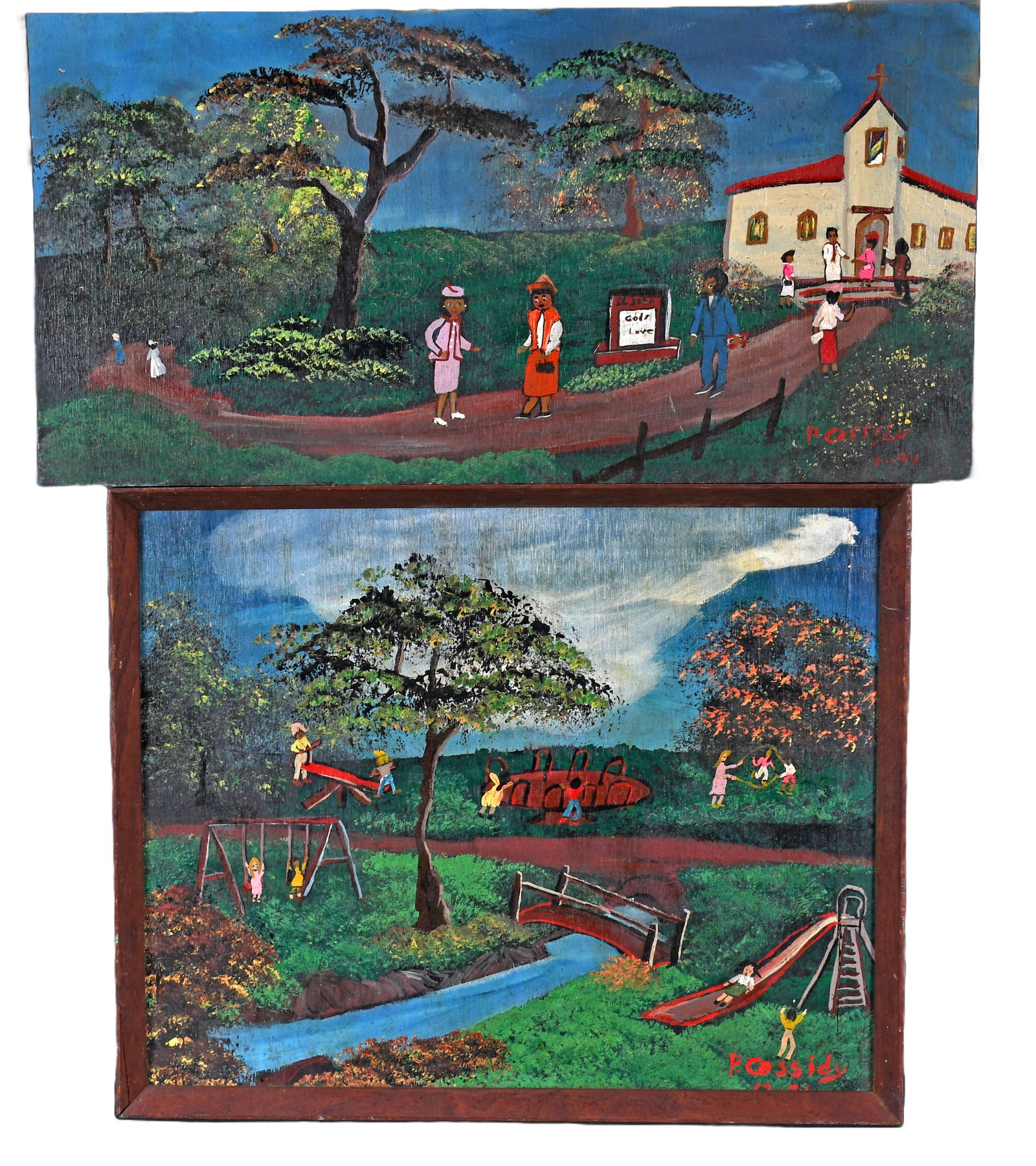 Priscilla Cassidy. Two Works, Playground and Meeting House. (1 of 4)