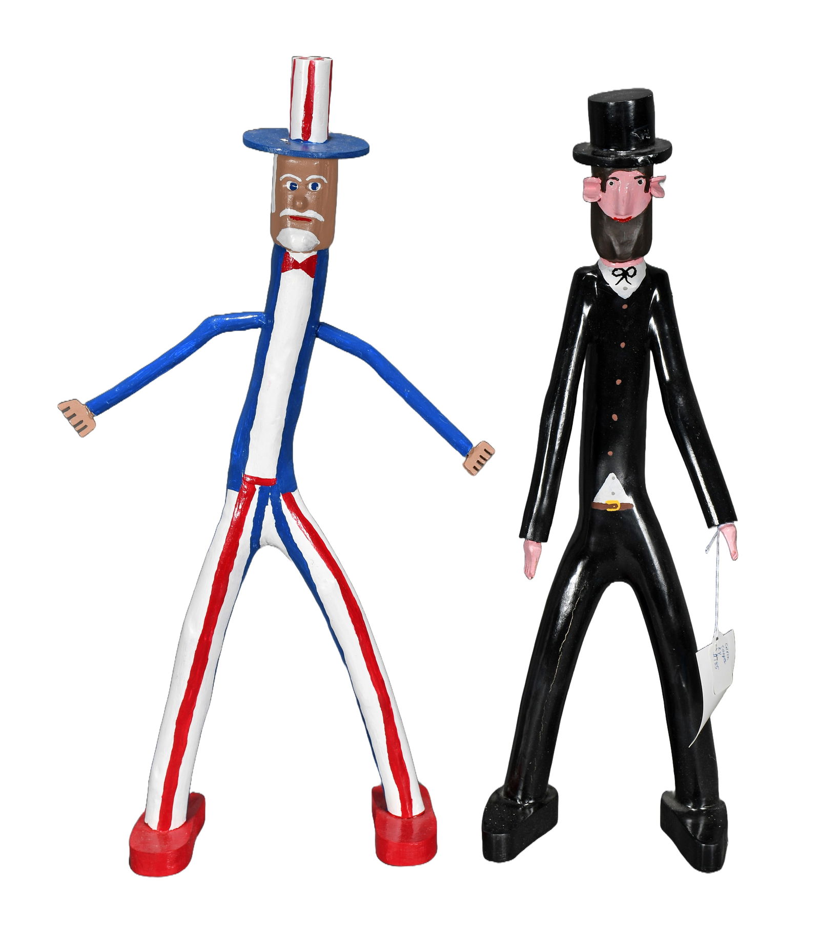 Calvin Cooper and Bill Barker. Uncle Sam and Abe Lincoln. (1 of 3)