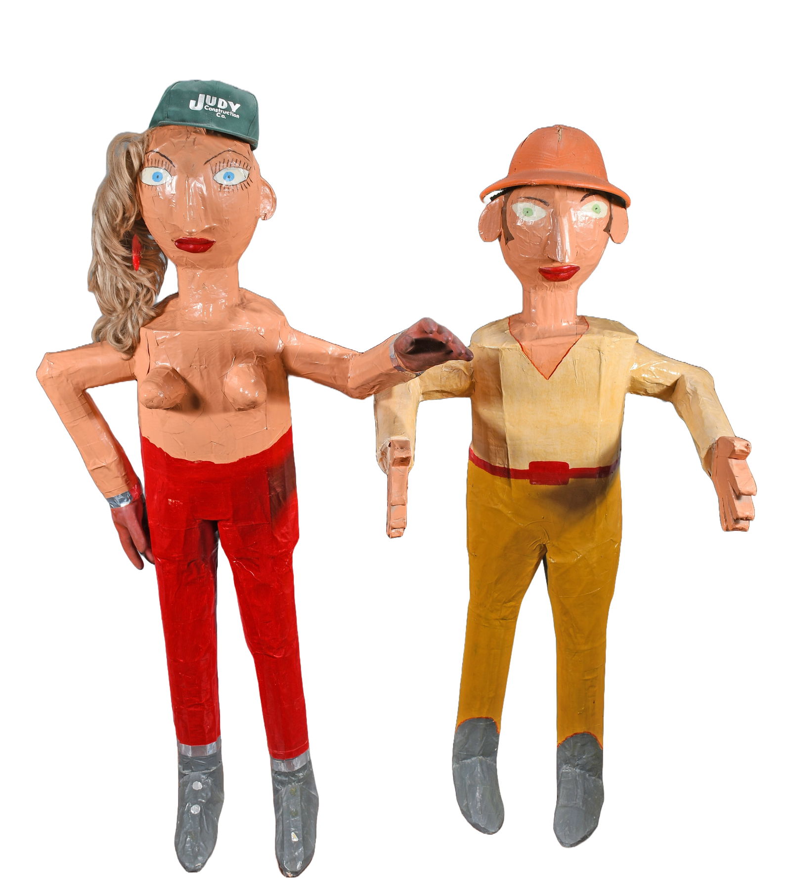 Life Size Paper Mache Couple. (1 of 3)