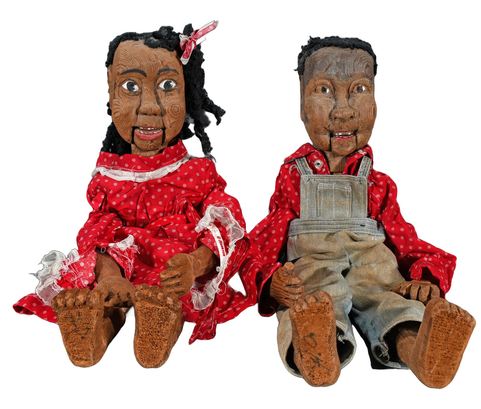 Pair of African American Styled Dolls. (1 of 7)